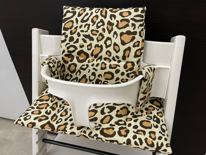 Tripp Trapp Sitzkissen Kissenset für Stokke Hochstuhl - Leopard natur