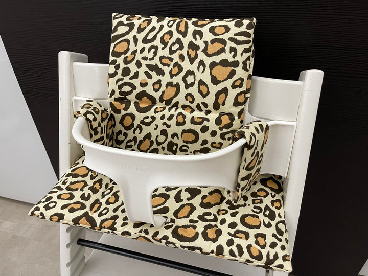 Tripp Trapp Sitzkissen Kissenset für Stokke Hochstuhl - Leopard natur