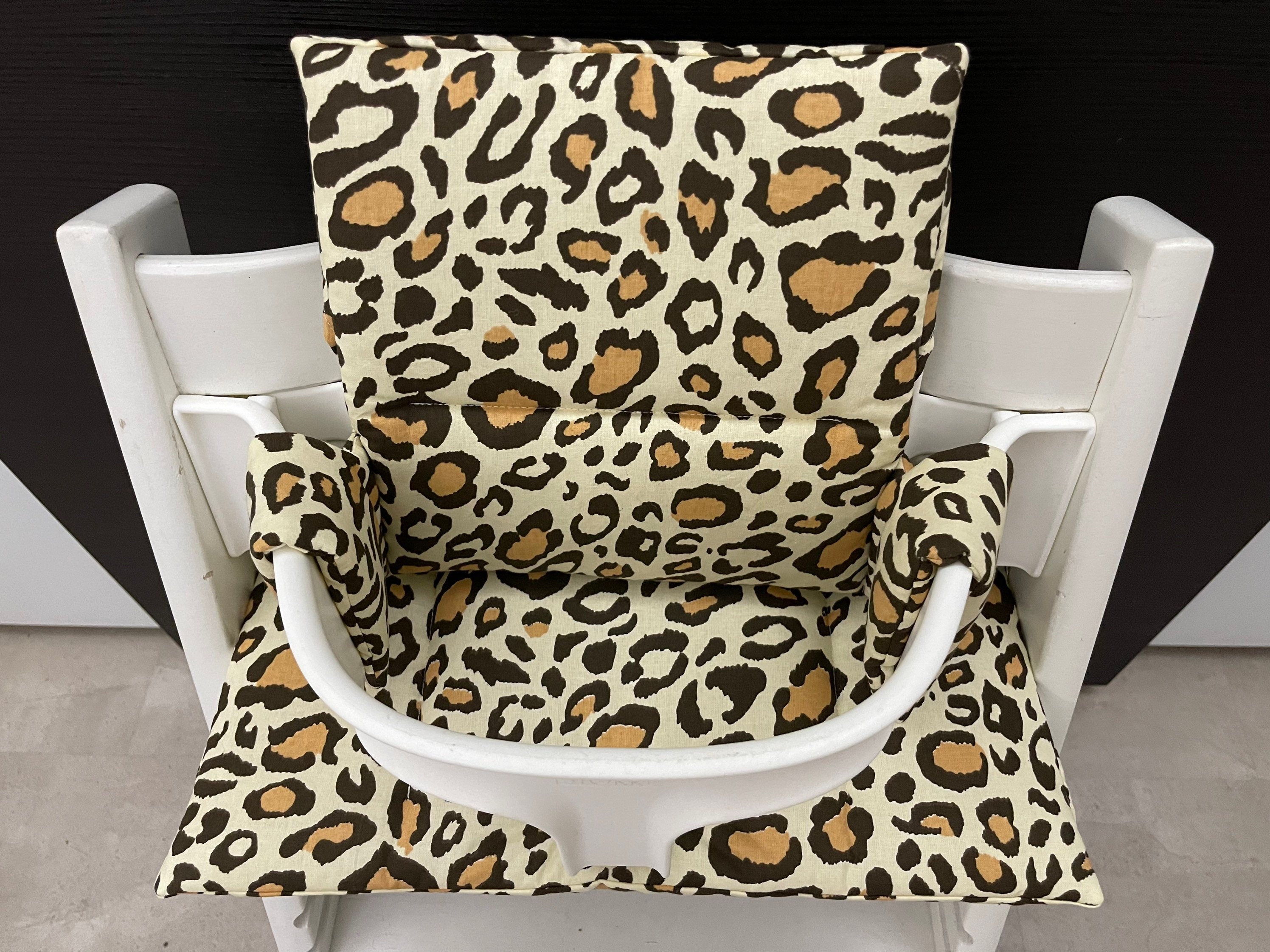 Tripp Trapp Sitzkissen Kissenset für Stokke Hochstuhl - Leopard natur