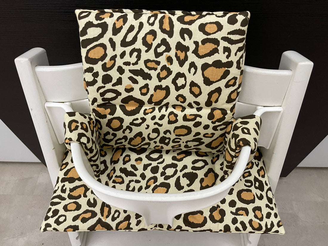 Tripp Trapp Sitzkissen Kissenset für Stokke Hochstuhl - Leopard natur