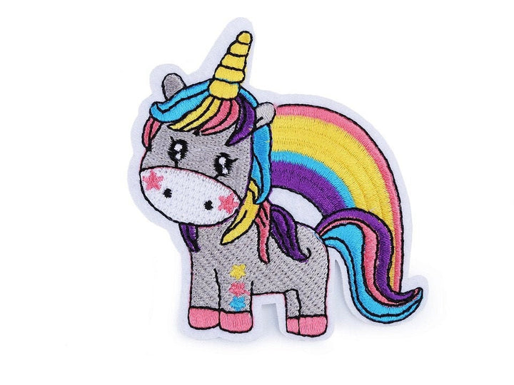 Aufnäher/Aufbügler/Patch- Einhorn mit Regenbogen
