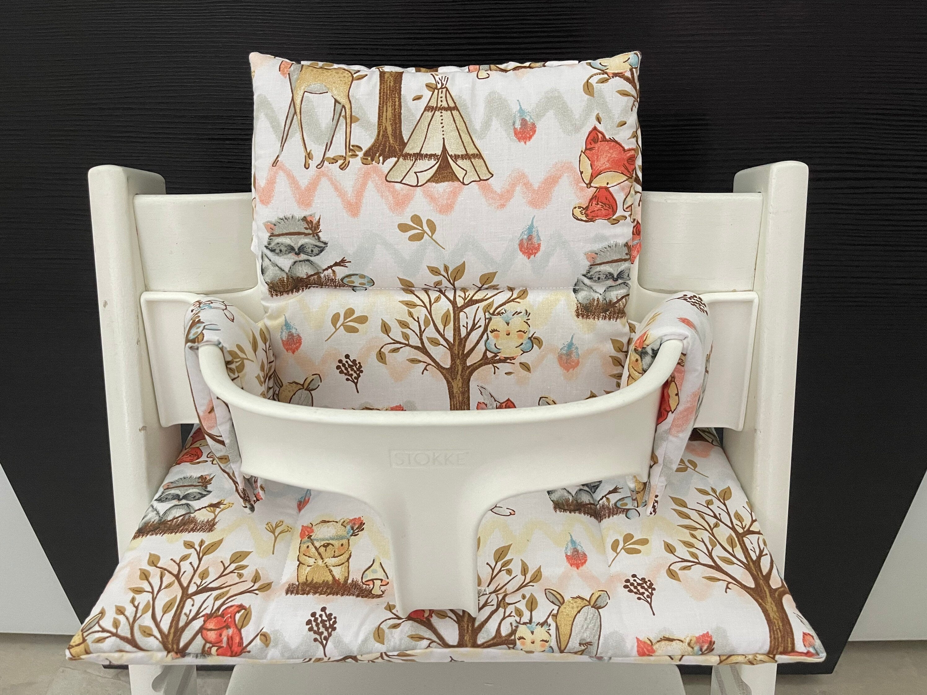 Tripp Trapp Sitzkissen Kissenset für Stokke Hochstuhl - Waldtiere