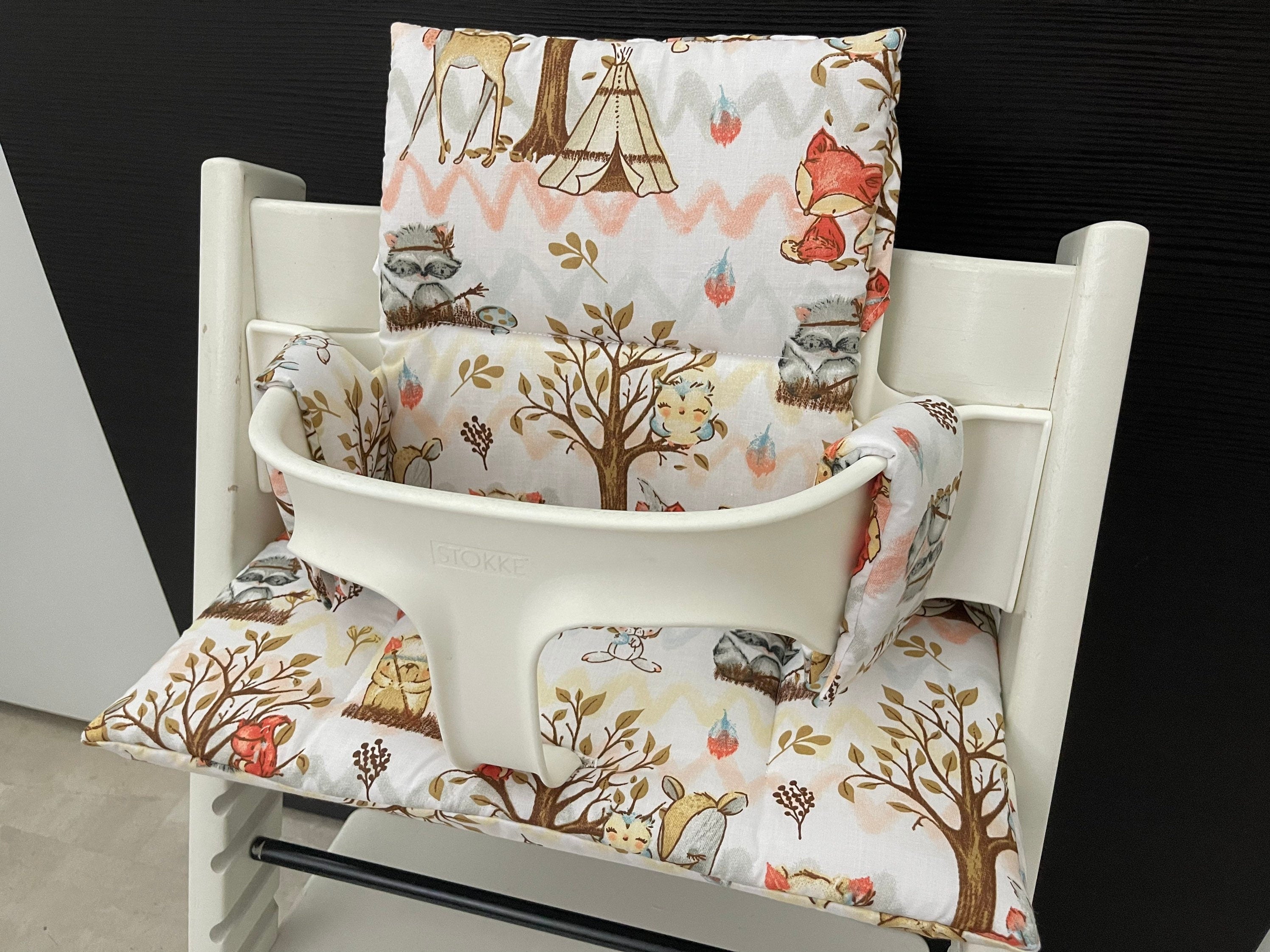 Tripp Trapp Sitzkissen Kissenset für Stokke Hochstuhl - Waldtiere
