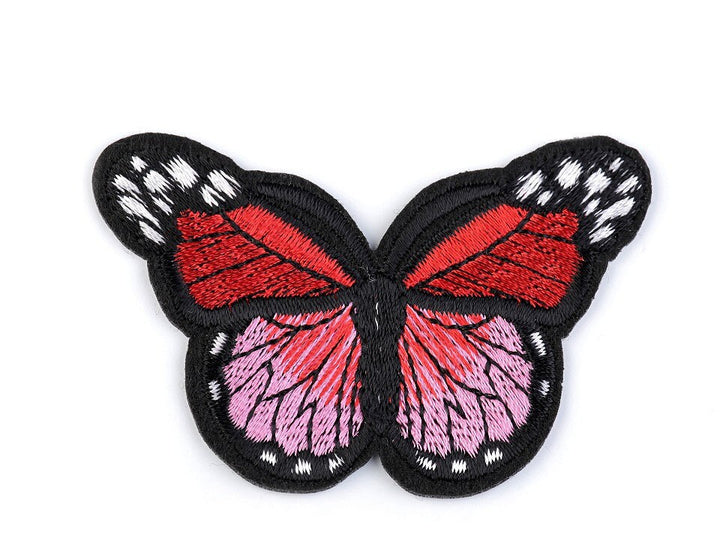 Aufnäher/Aufbügler/Patch - Schmetterling rot