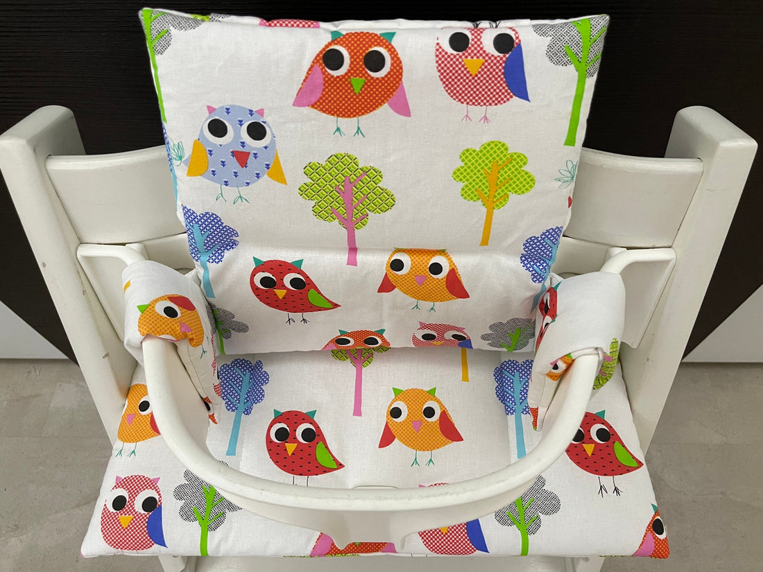 Tripp Trapp Sitzkissen Kissenset für Stokke Hochstuhl - Vogelgezwitscher