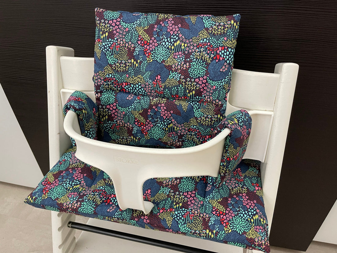 Tripp Trapp Sitzkissen Kissenset für Stokke Hochstuhl - Blumenmeer