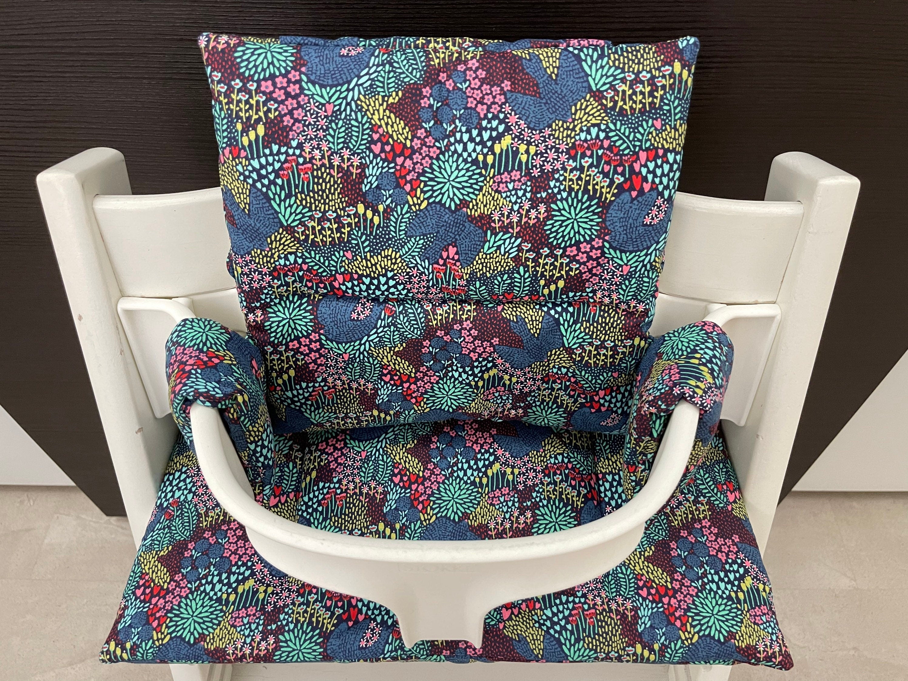 Tripp Trapp Sitzkissen Kissenset für Stokke Hochstuhl - Blumenmeer