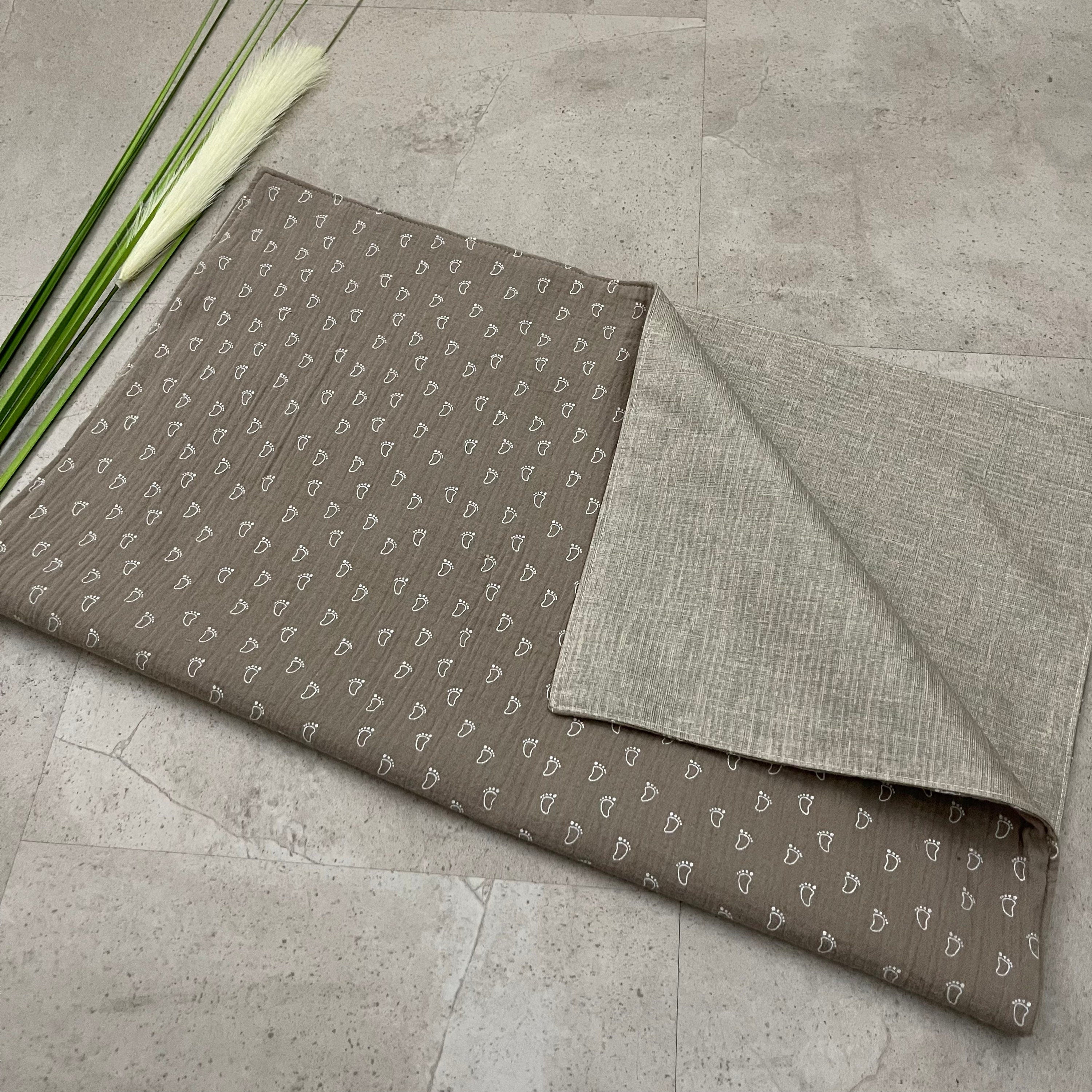 Wickelunterlage für unterwegs, to go, waschbar, nässeschutz - Baby foot