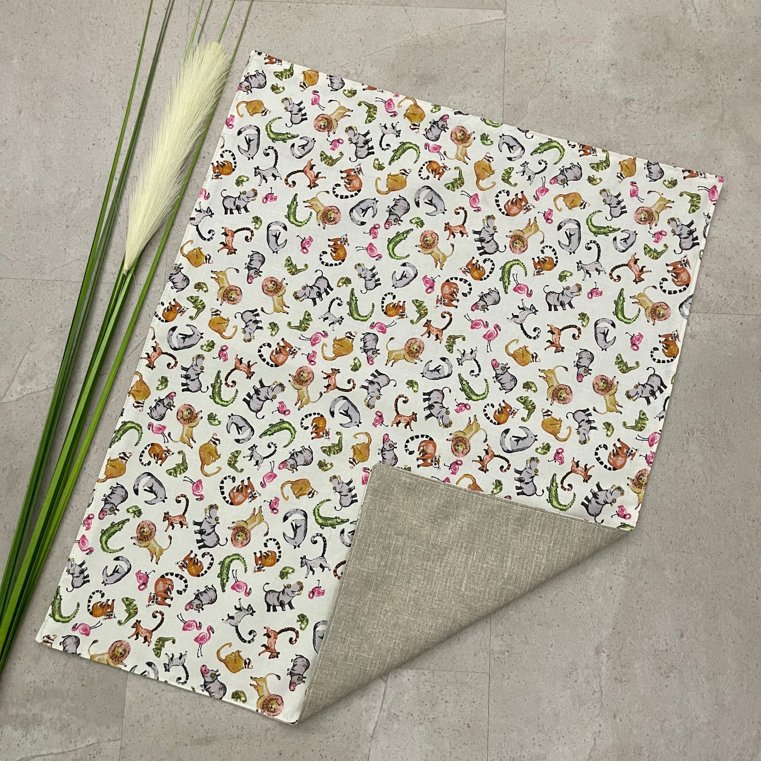 Wickelunterlage für unterwegs, to go, waschbar, nässeschutz - Zoo