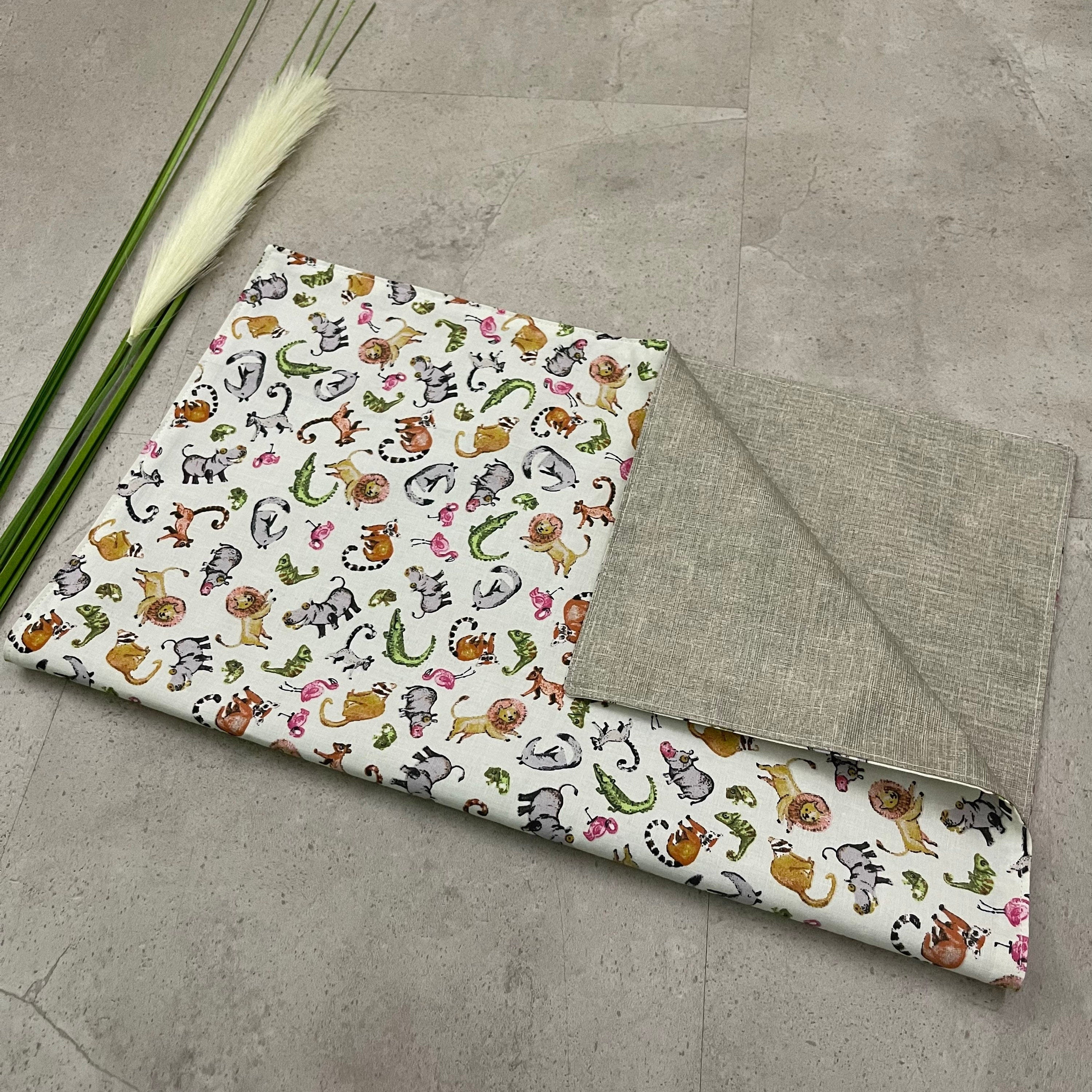 Wickelunterlage für unterwegs, to go, waschbar, nässeschutz - Zoo