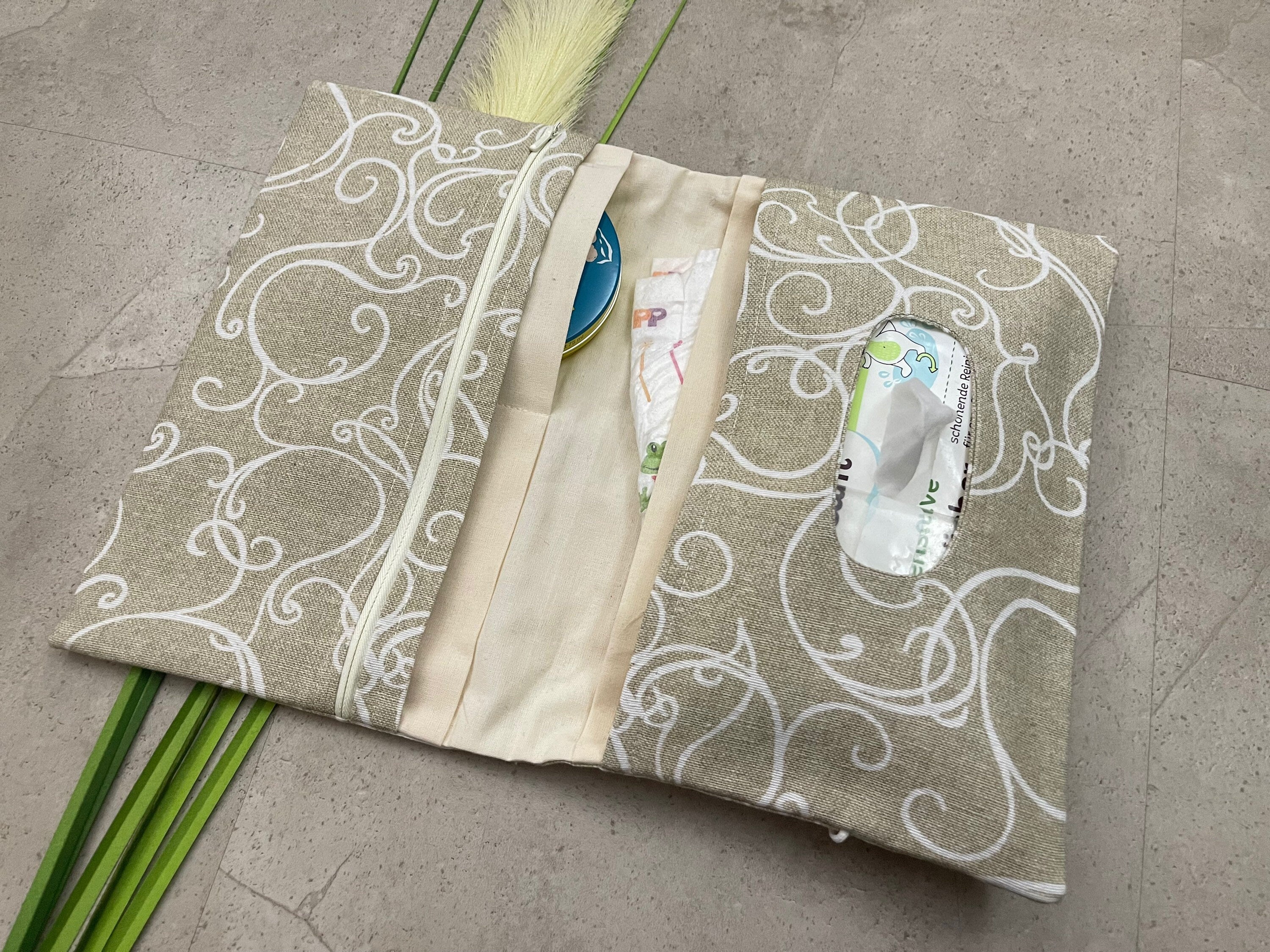 Wickeltasche Windeltasche Baby - Beige