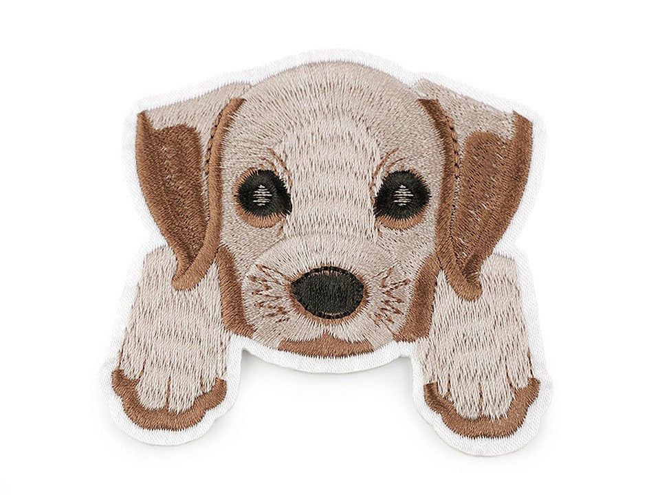 Aufnäher/Aufbügler/Patch - Hund hellbraun