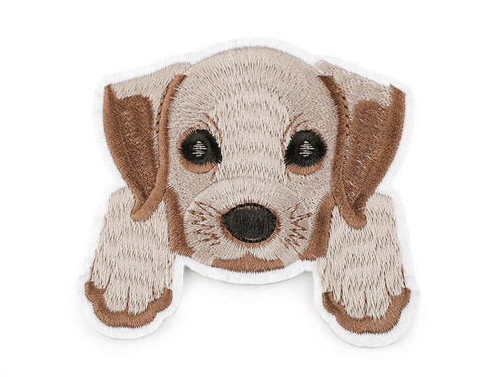 Aufnäher/Aufbügler/Patch - Hund hellbraun