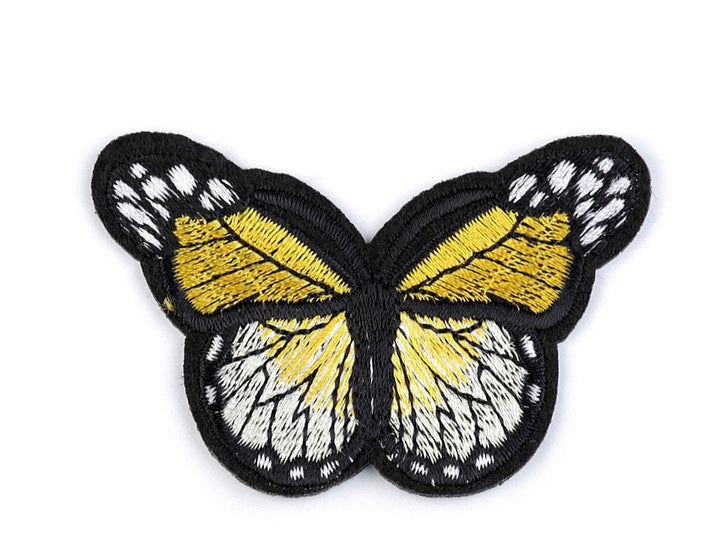 Aufnäher/Aufbügler/Patch - Schmetterling Gelb
