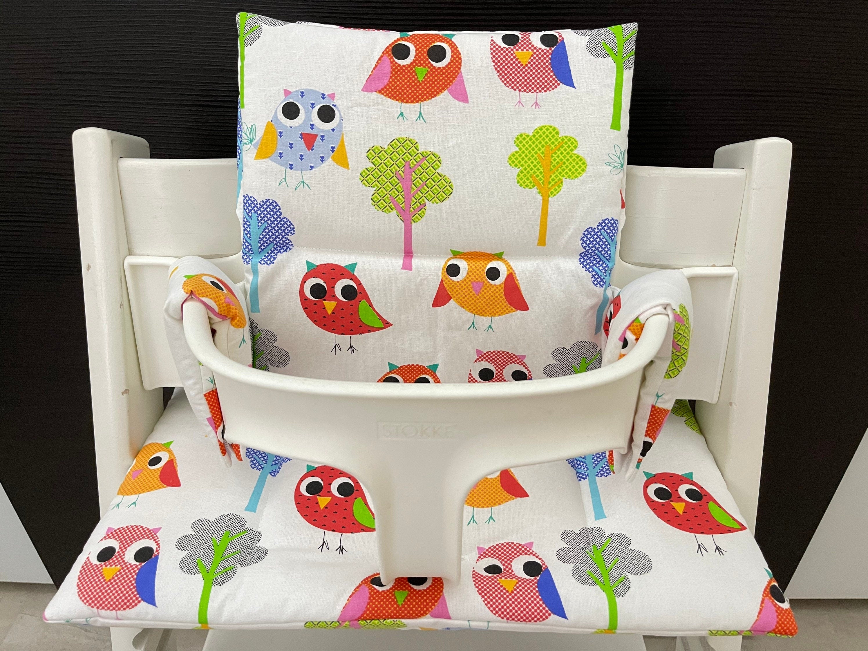 Tripp Trapp Sitzkissen Kissenset für Stokke Hochstuhl - Vogelgezwitscher