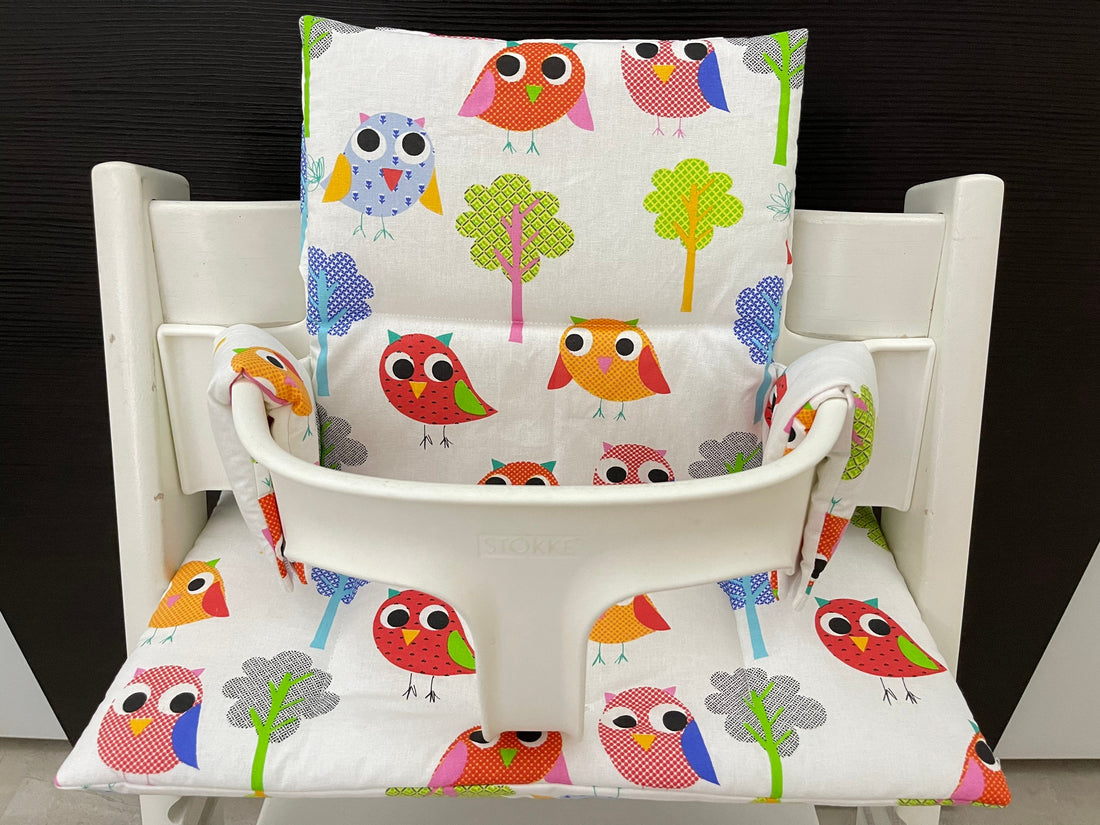 Tripp Trapp Sitzkissen Kissenset für Stokke Hochstuhl - Vogelgezwitscher