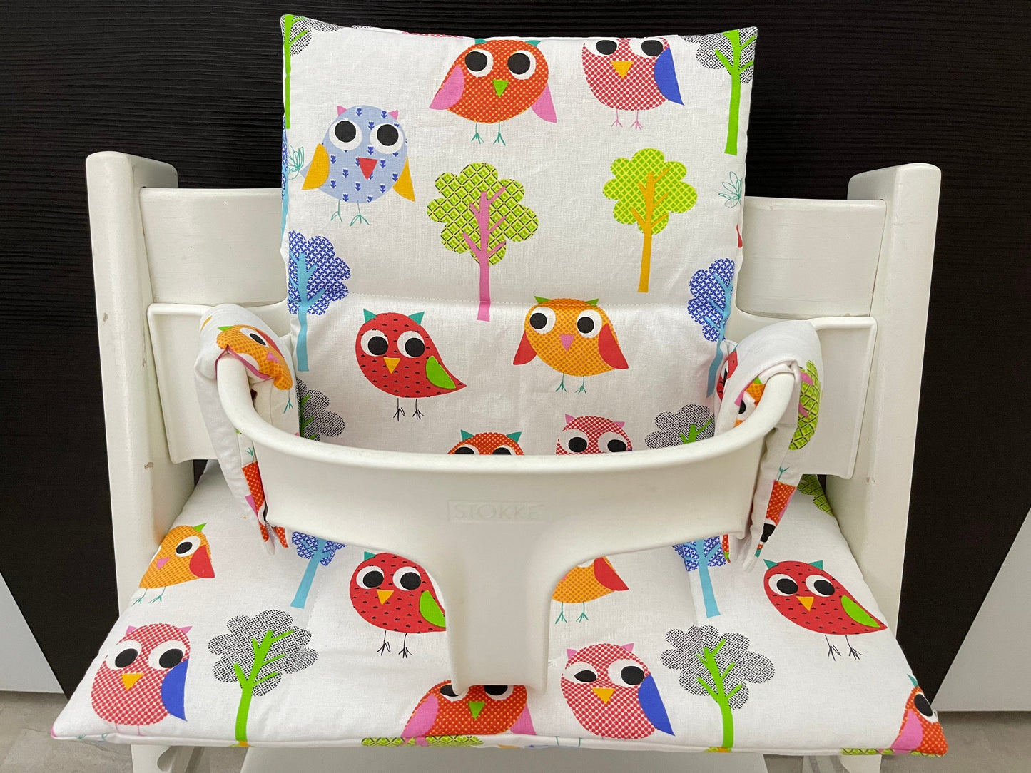 Tripp Trapp Sitzkissen Kissenset für Stokke Hochstuhl - Vogelgezwitscher