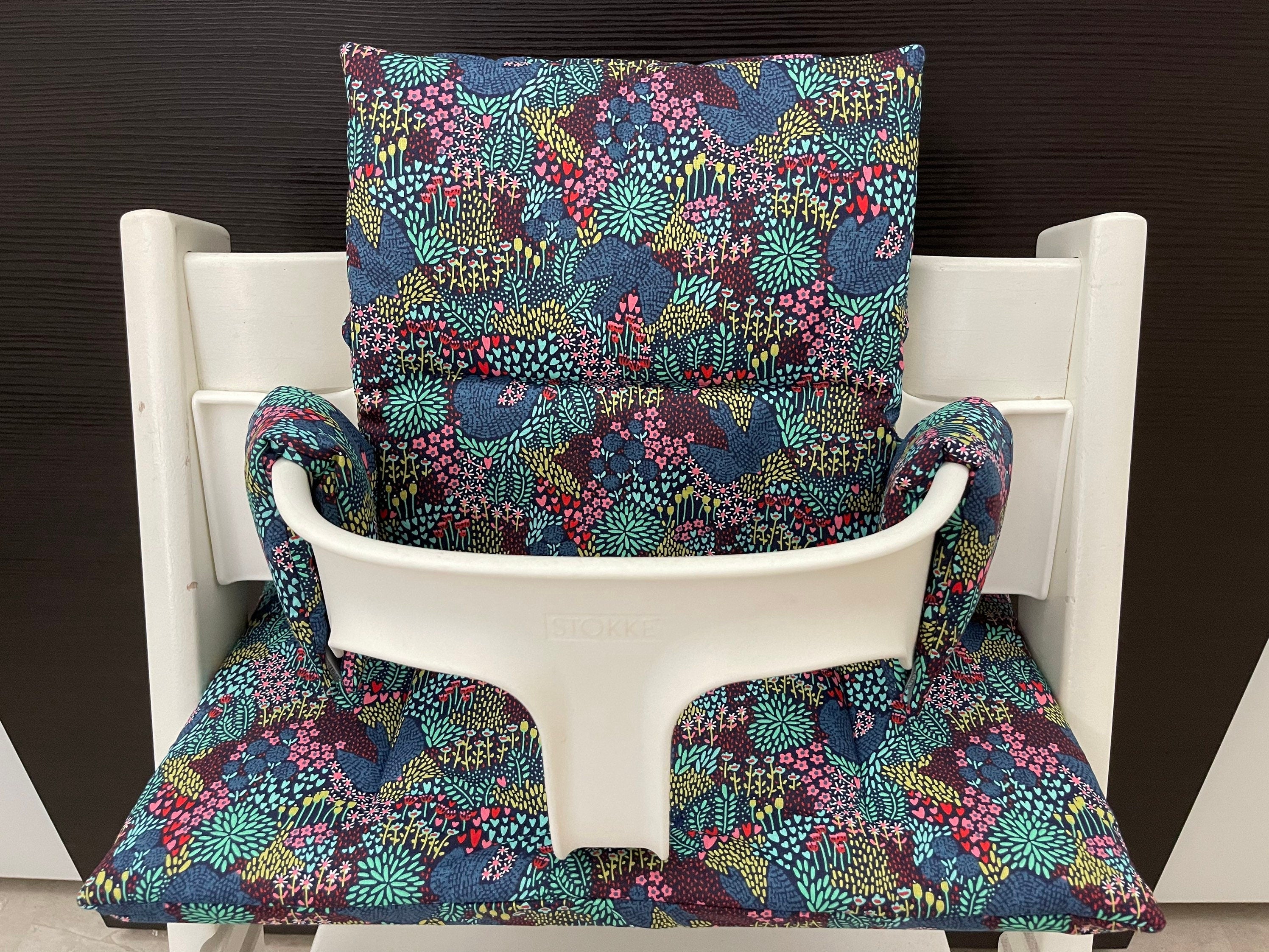Tripp Trapp Sitzkissen Kissenset für Stokke Hochstuhl - Blumenmeer