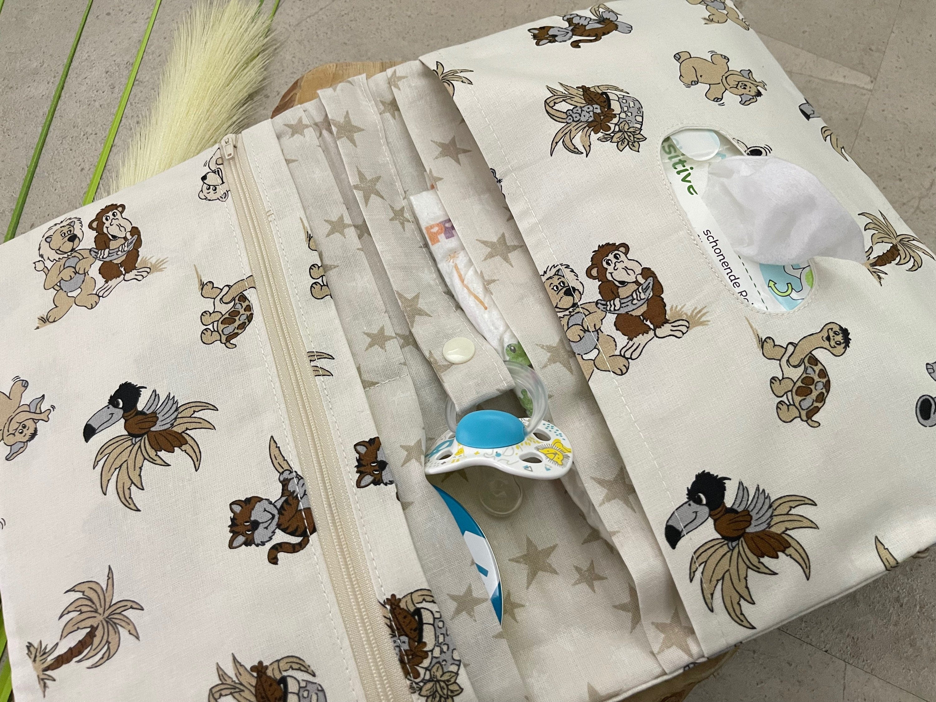 Wickeltasche Windeltasche Baby - Tiere