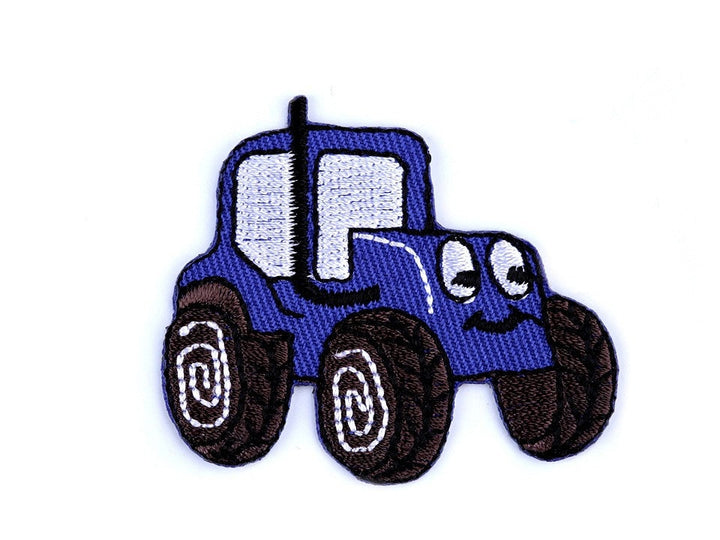 Aufnäher/Aufbügler/Patch - Traktor blau