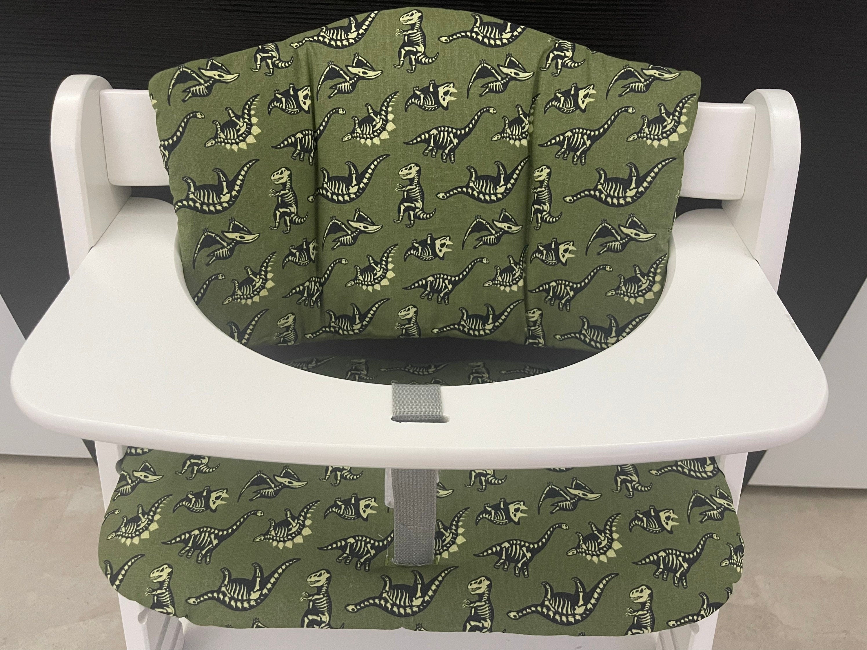 Sitzkissen Kissenset für Hauck Alpha, Tray, Beta Hochstuhl - Dinosaurier