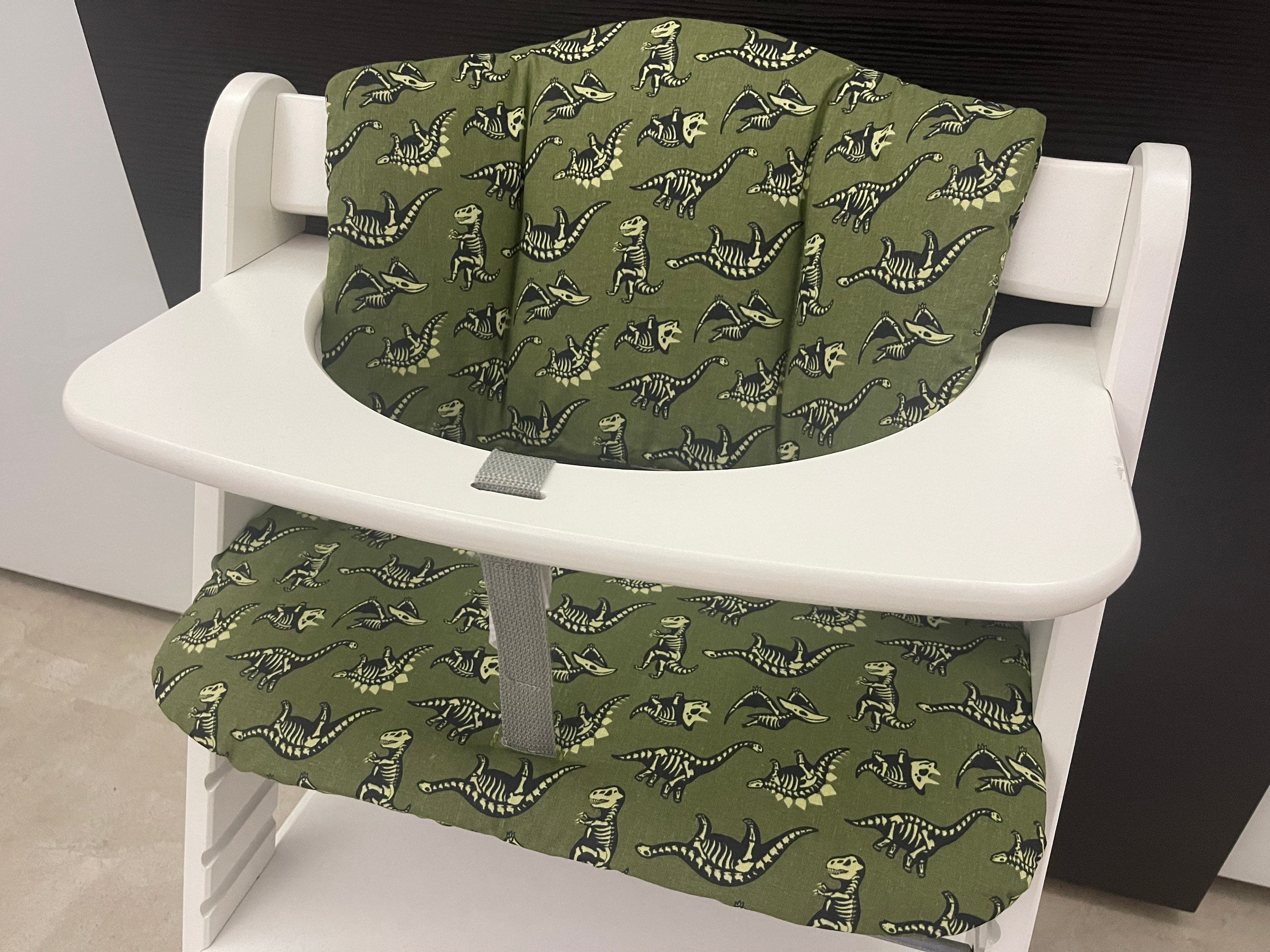 Sitzkissen Kissenset für Hauck Alpha, Tray, Beta Hochstuhl - Dinosaurier