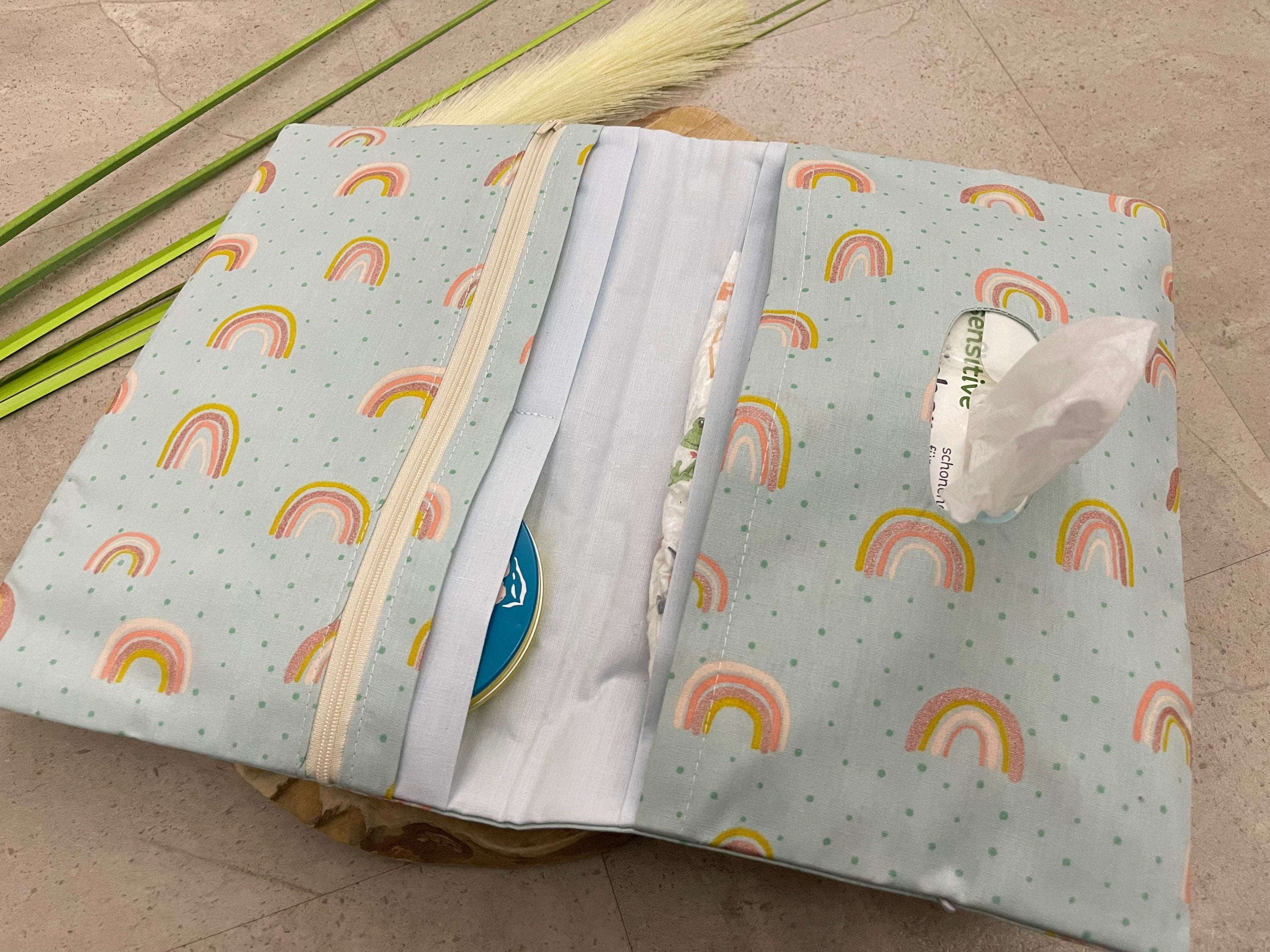 Wickeltasche Windeltasche Baby - Regenbogen