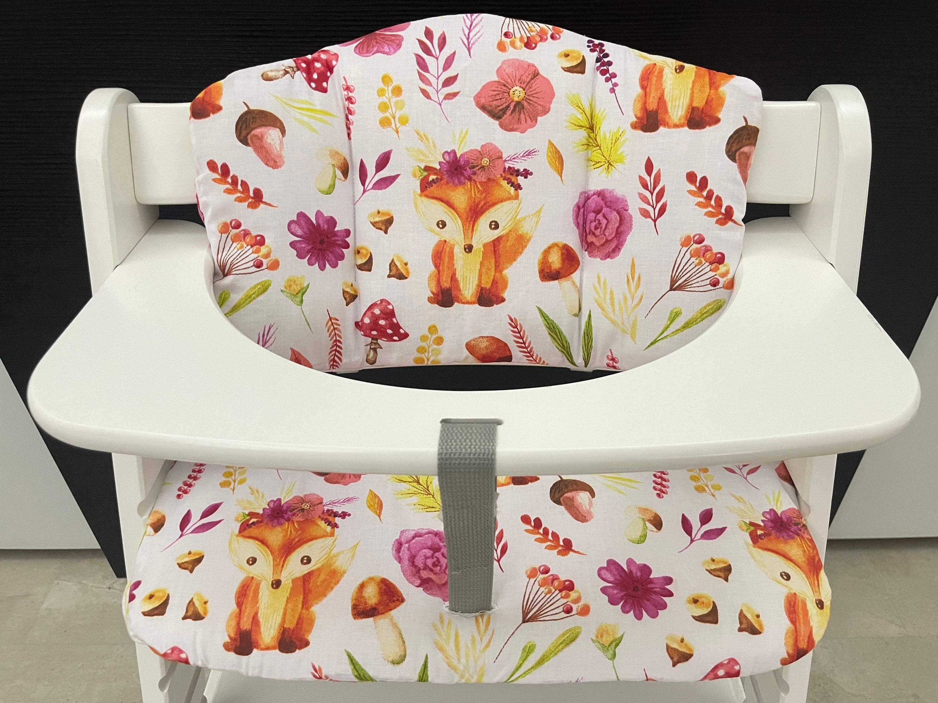 Sitzkissen Kissenset für Hauck Alpha, Tray, Beta Hochstuhl - Fuchs