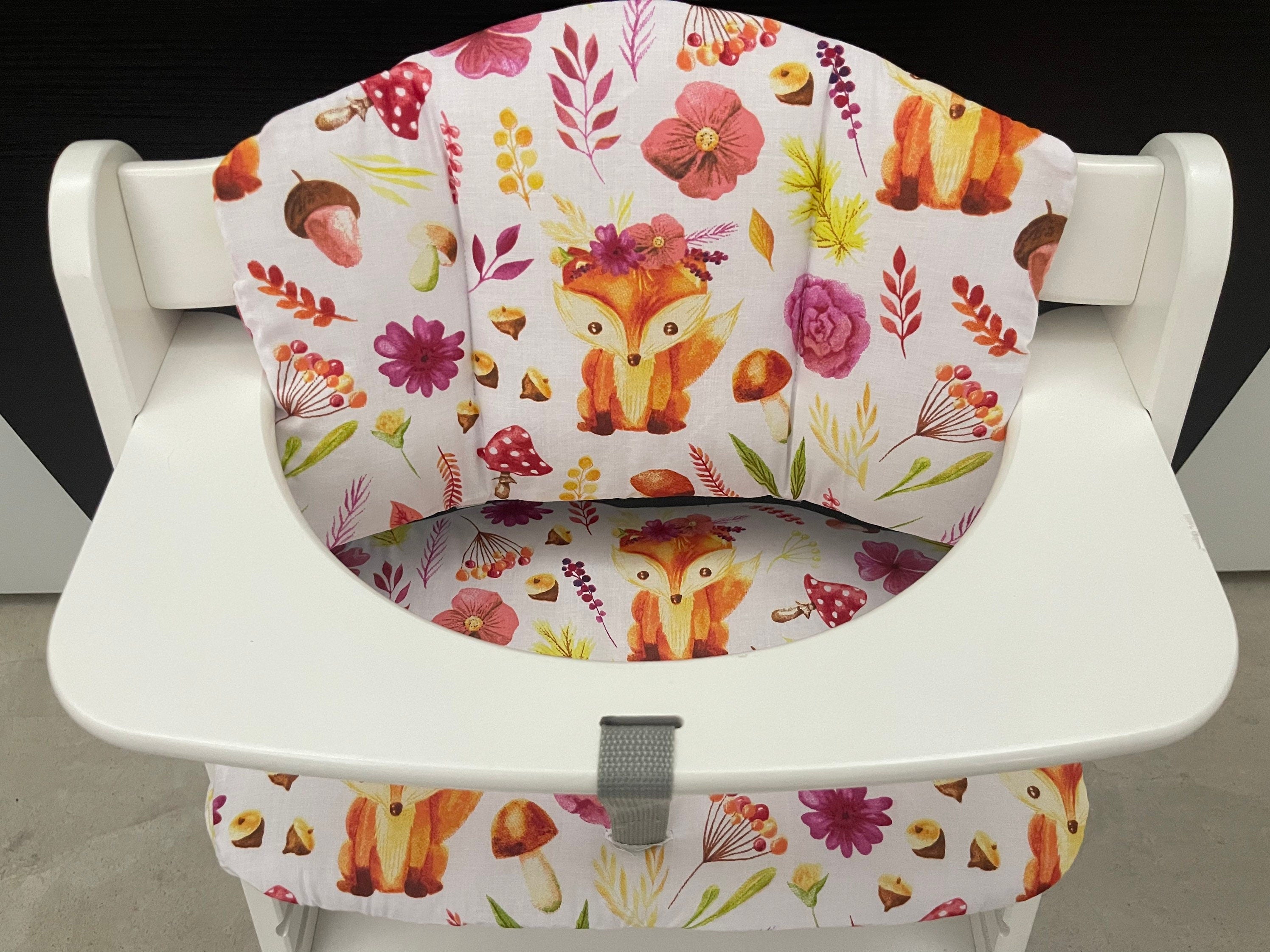 Sitzkissen Kissenset für Hauck Alpha, Tray, Beta Hochstuhl - Fuchs