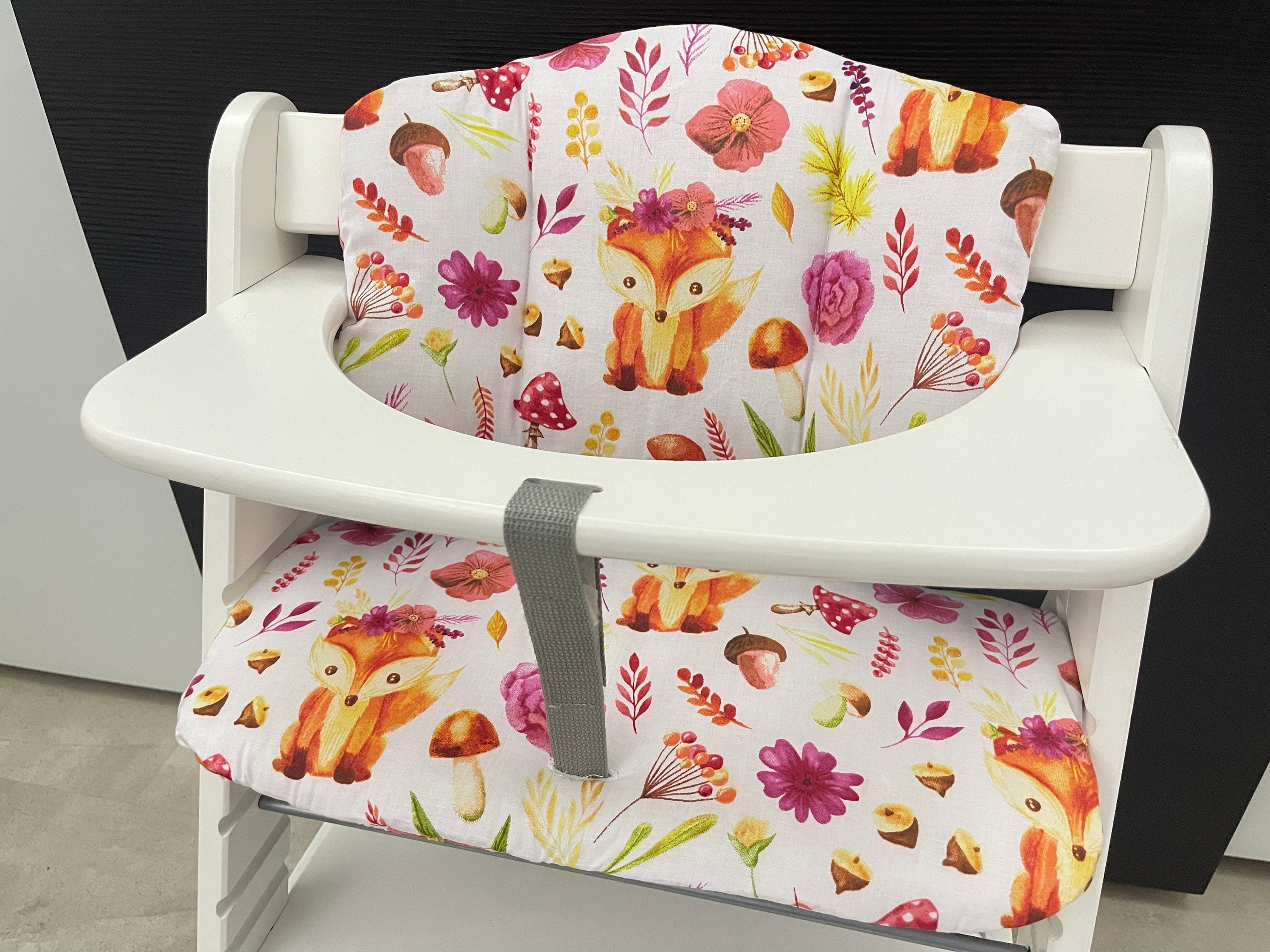 Sitzkissen Kissenset für Hauck Alpha, Tray, Beta Hochstuhl - Fuchs