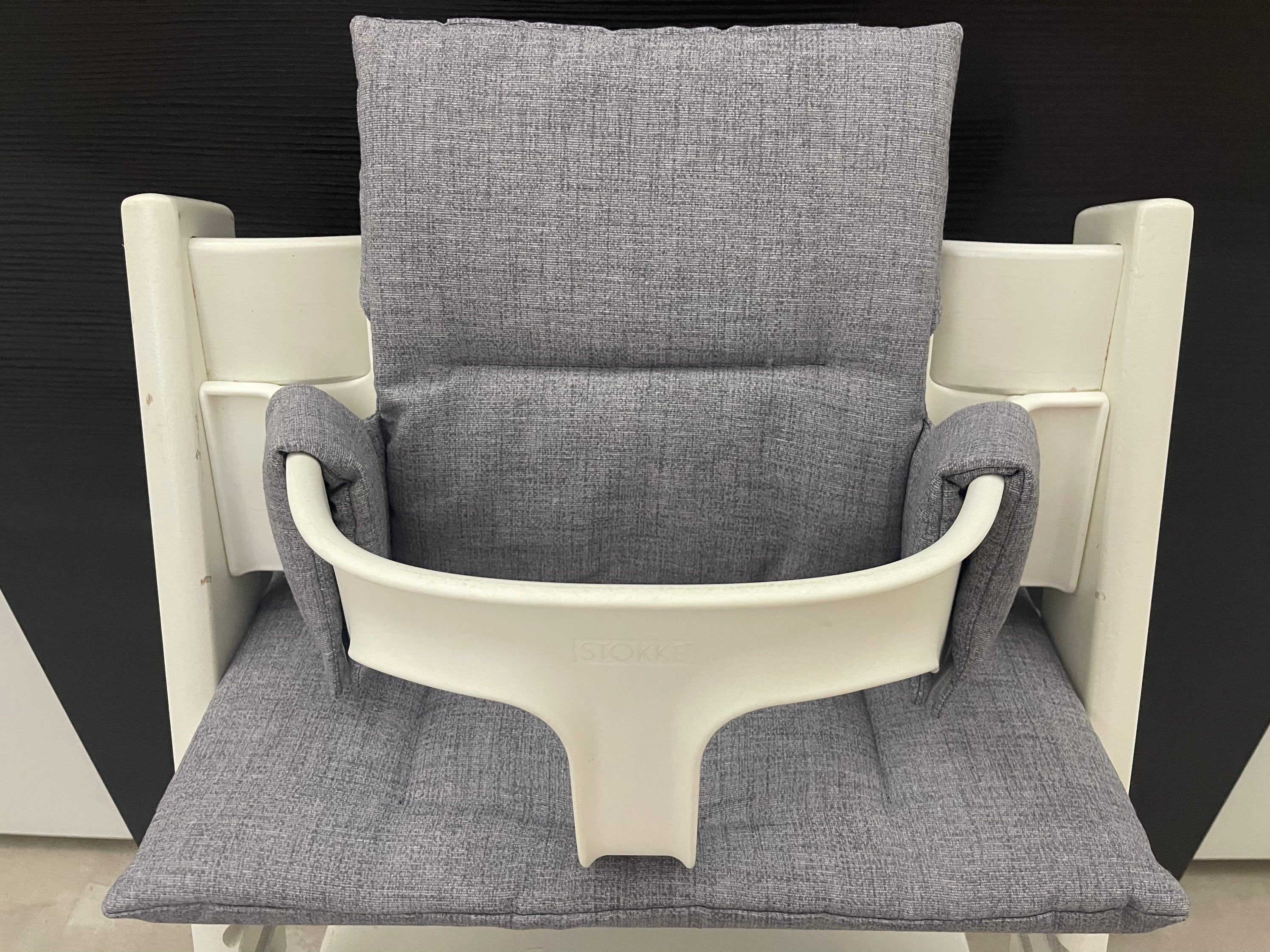 Tripp Trapp Sitzkissen Kissenset für Stokke Hochstuhl - Dunkelgrau meliert