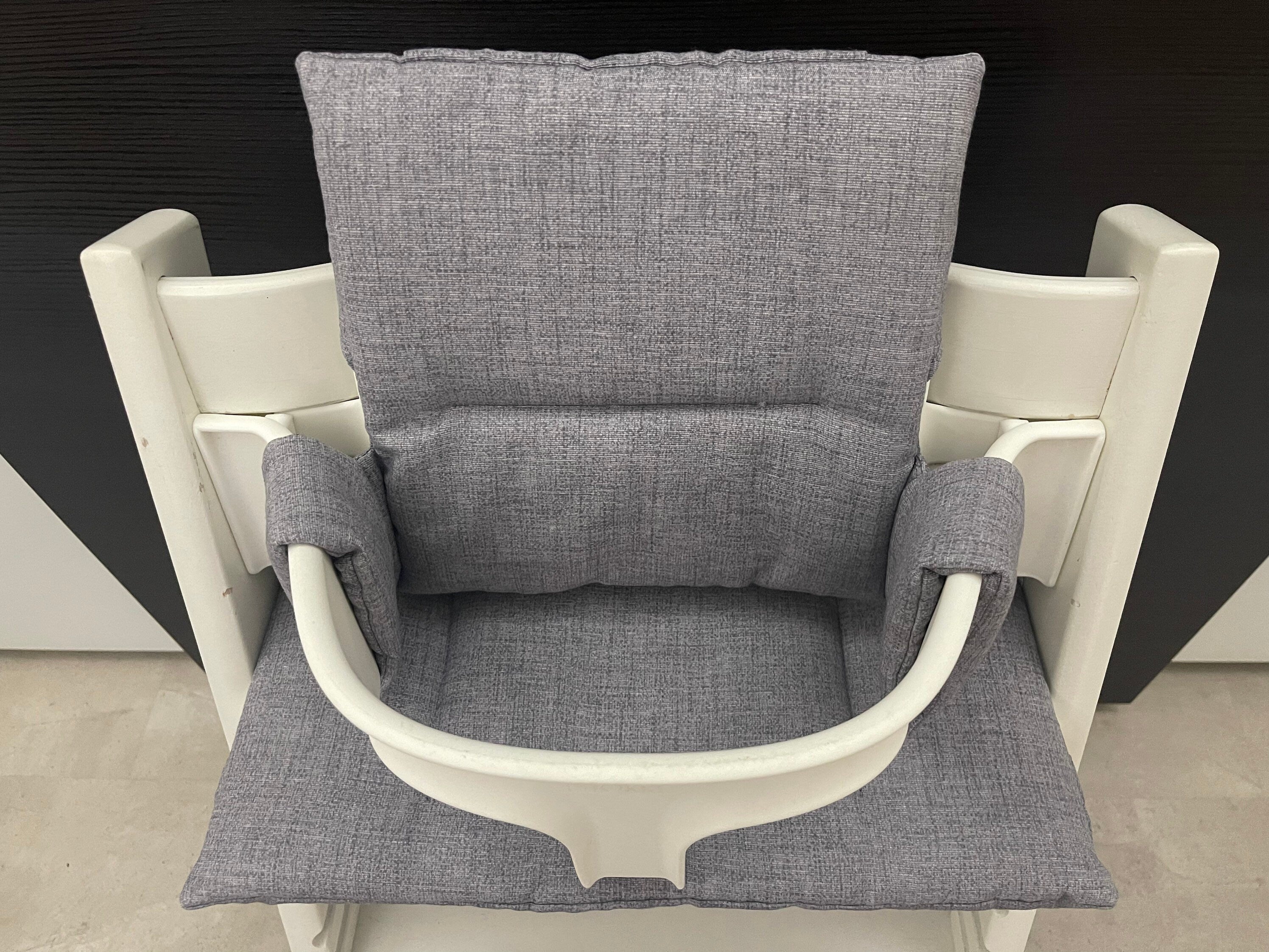 Tripp Trapp Sitzkissen Kissenset für Stokke Hochstuhl - Dunkelgrau meliert