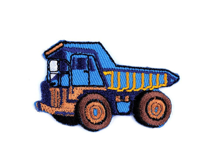 Aufnäher/Aufbügler/Patch - Betonmischer blau