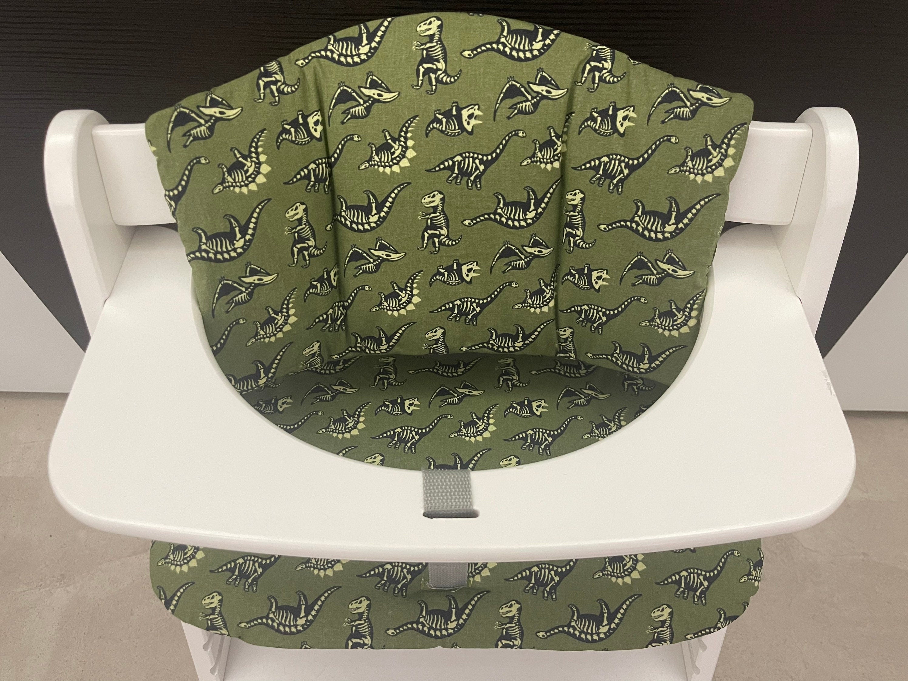 Sitzkissen Kissenset für Hauck Alpha, Tray, Beta Hochstuhl - Dinosaurier