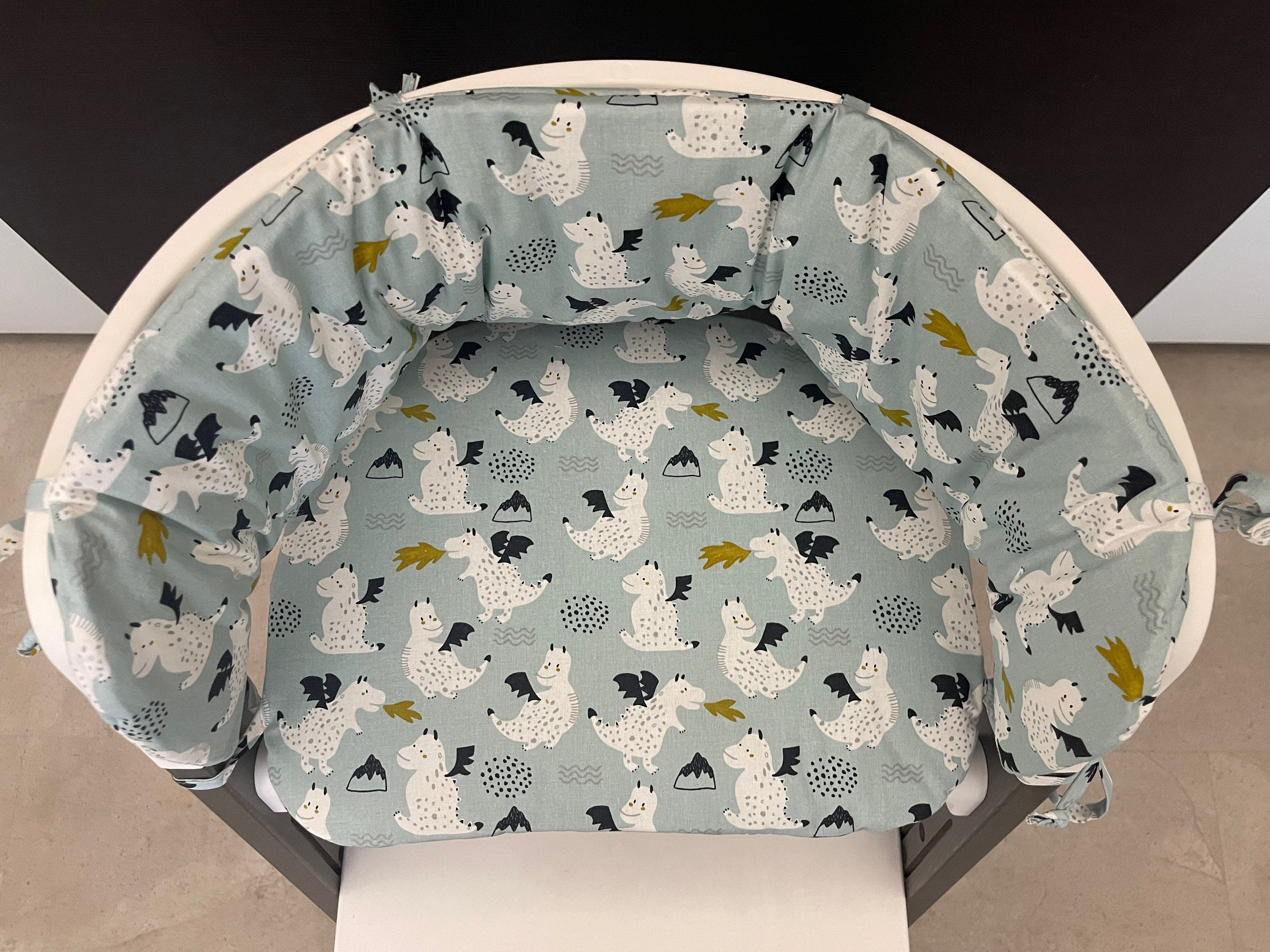 Sitzkissen Kissenset für Stokke Steps Hochstuhl - Drachen