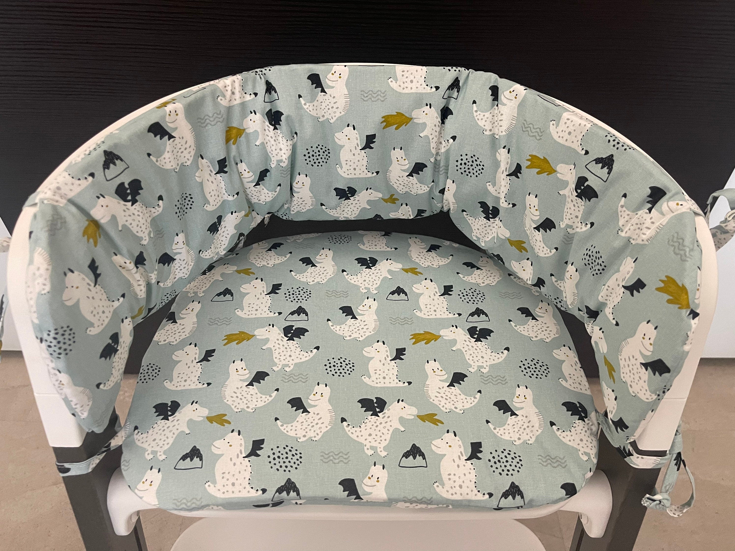 Sitzkissen Kissenset für Stokke Steps Hochstuhl - Drachen