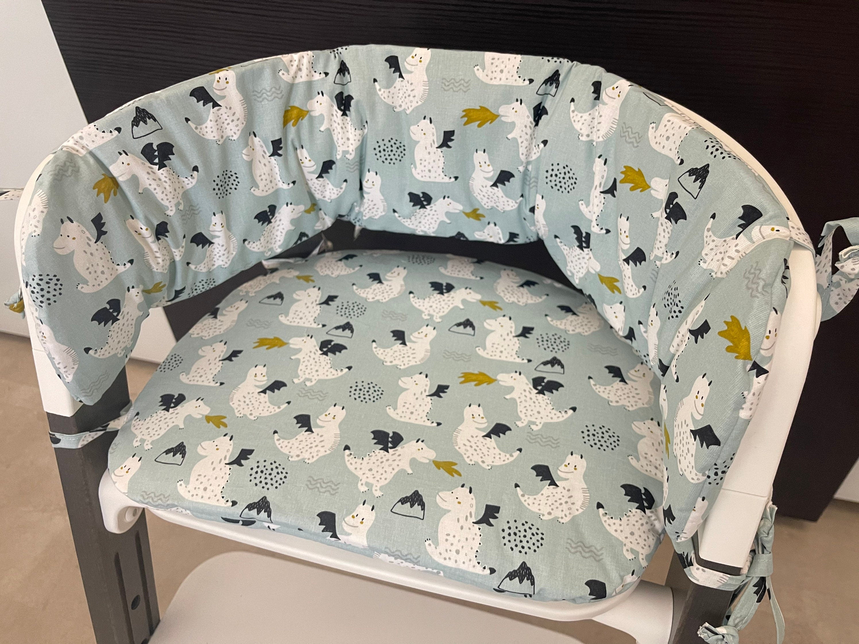 Sitzkissen Kissenset für Stokke Steps Hochstuhl - Drachen