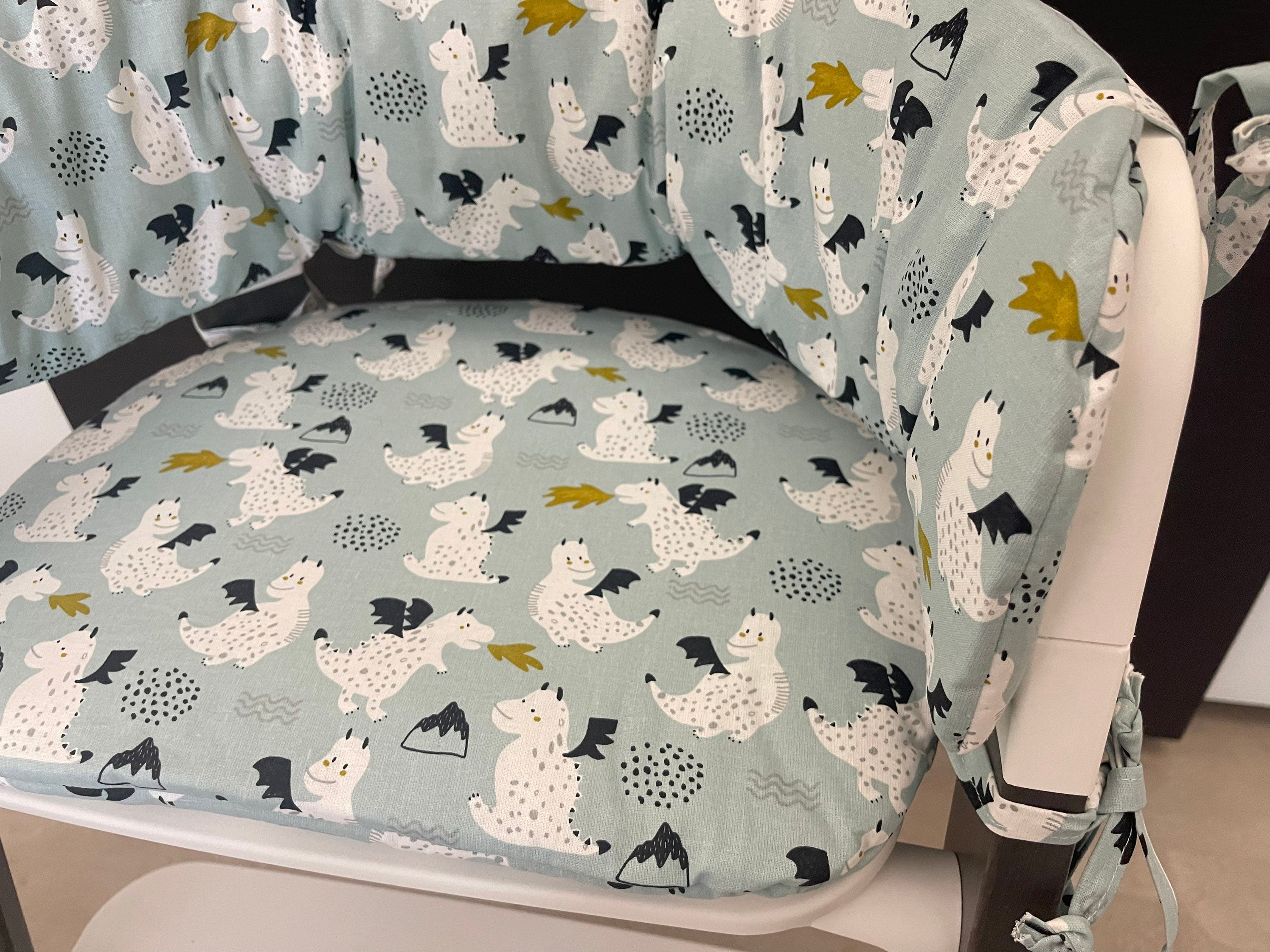 Sitzkissen Kissenset für Stokke Steps Hochstuhl - Drachen