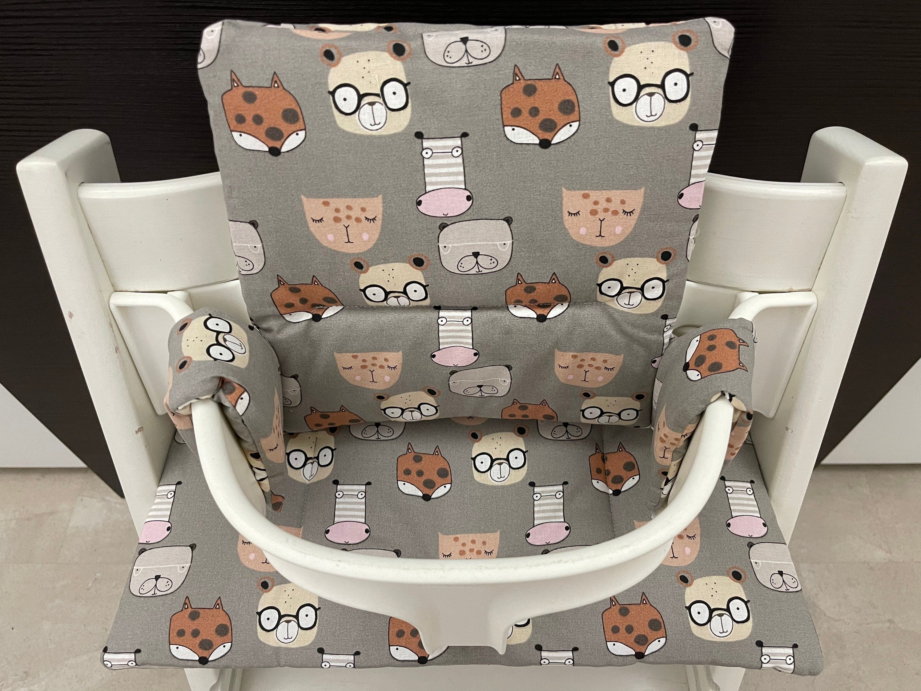 Tripp Trapp Sitzkissen Kissenset für Stokke Hochstuhl - Tiermotive