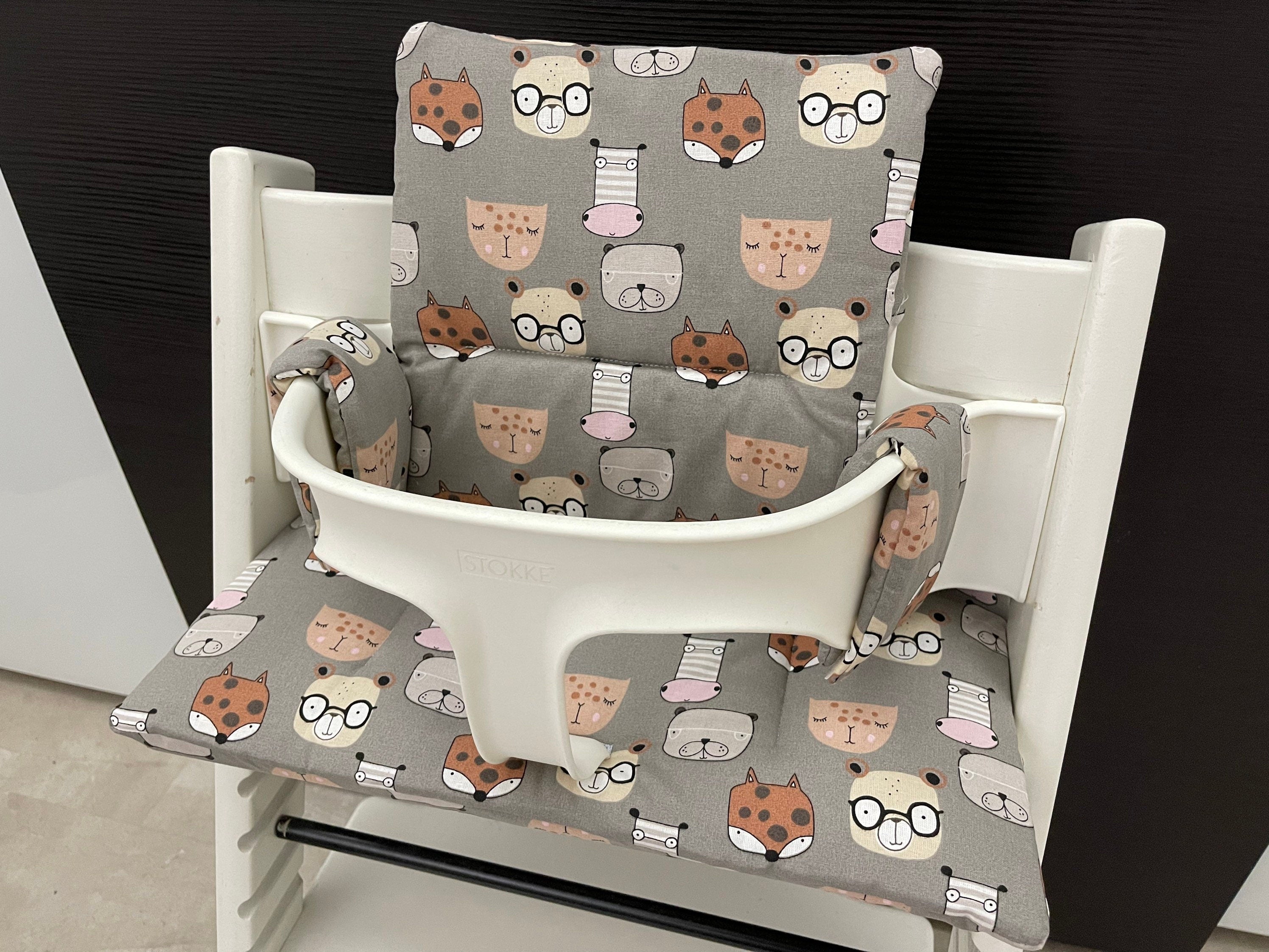 Tripp Trapp Sitzkissen Kissenset für Stokke Hochstuhl - Tiermotive