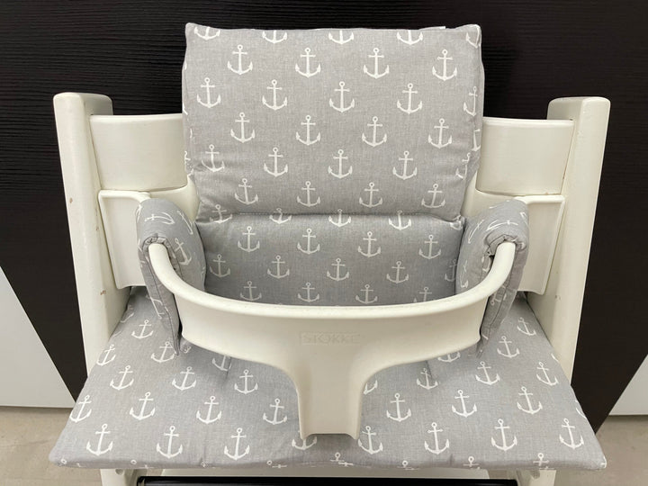 Tripp Trapp Sitzkissen Kissenset für Stokke Hochstuhl - Anker grau