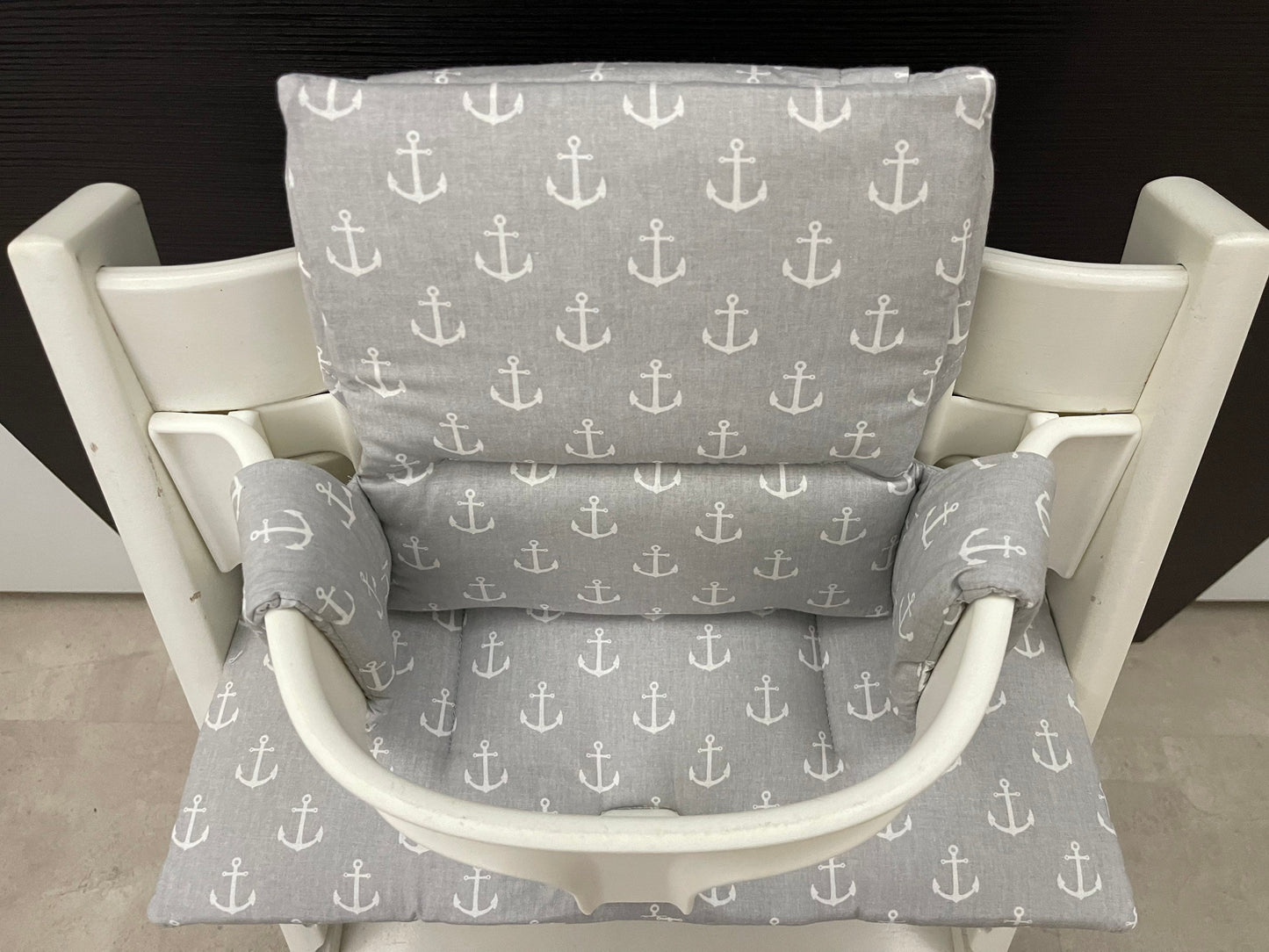 Tripp Trapp Sitzkissen Kissenset für Stokke Hochstuhl - Anker grau
