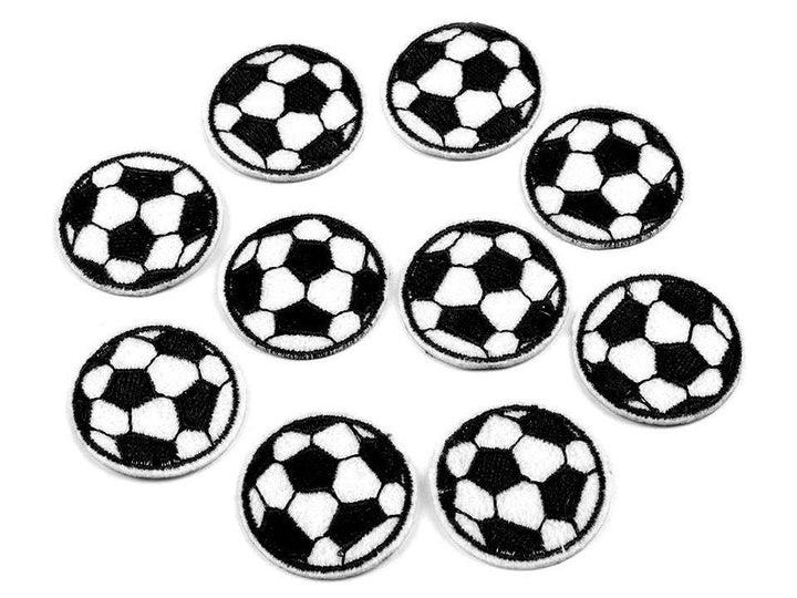 Aufnäher/Aufbügler/Patch - Fussball schwarz