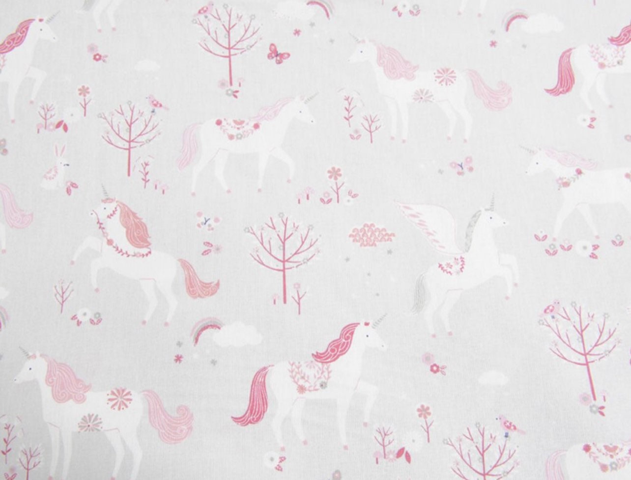 Sitzkissen Kissenset für Hauck Alpha, Tray, Beta Hochstuhl - Einhorn