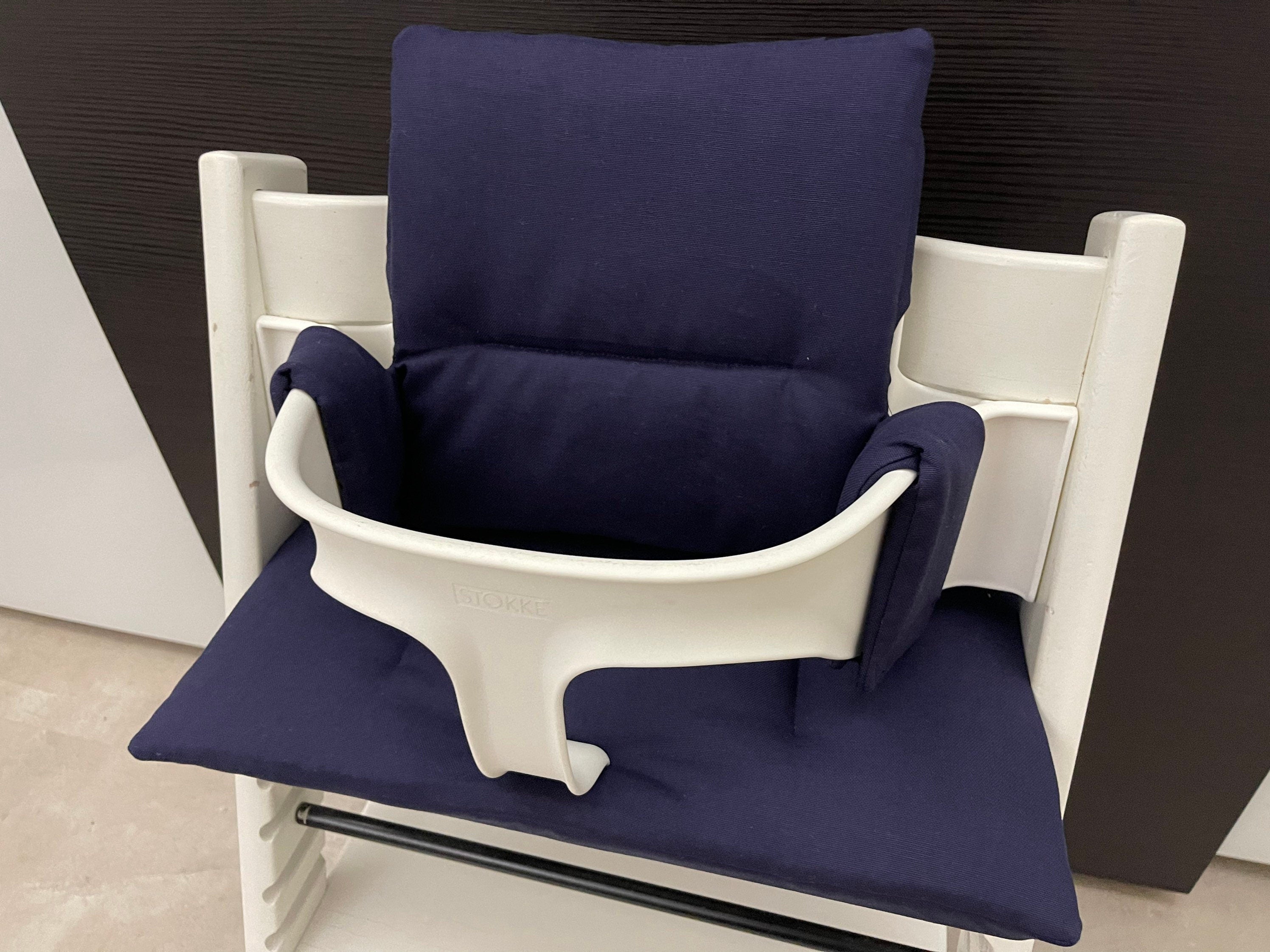 Tripp Trapp Sitzkissen Kissenset für Stokke Hochstuhl - Canvas Dunkelblau