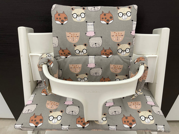 Tripp Trapp Sitzkissen Kissenset für Stokke Hochstuhl - Tiermotive