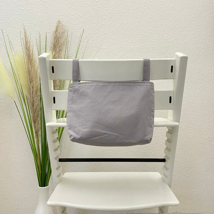 Utensilo für Hochstuhl, Hochstuhltasche - Uni Steingrau