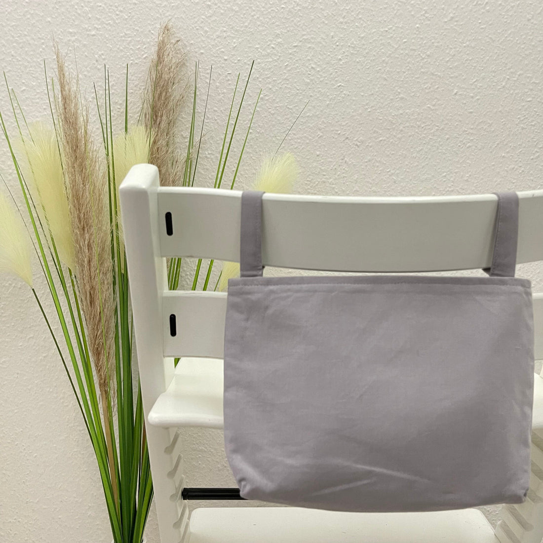 Utensilo für Hochstuhl, Hochstuhltasche - Uni Steingrau