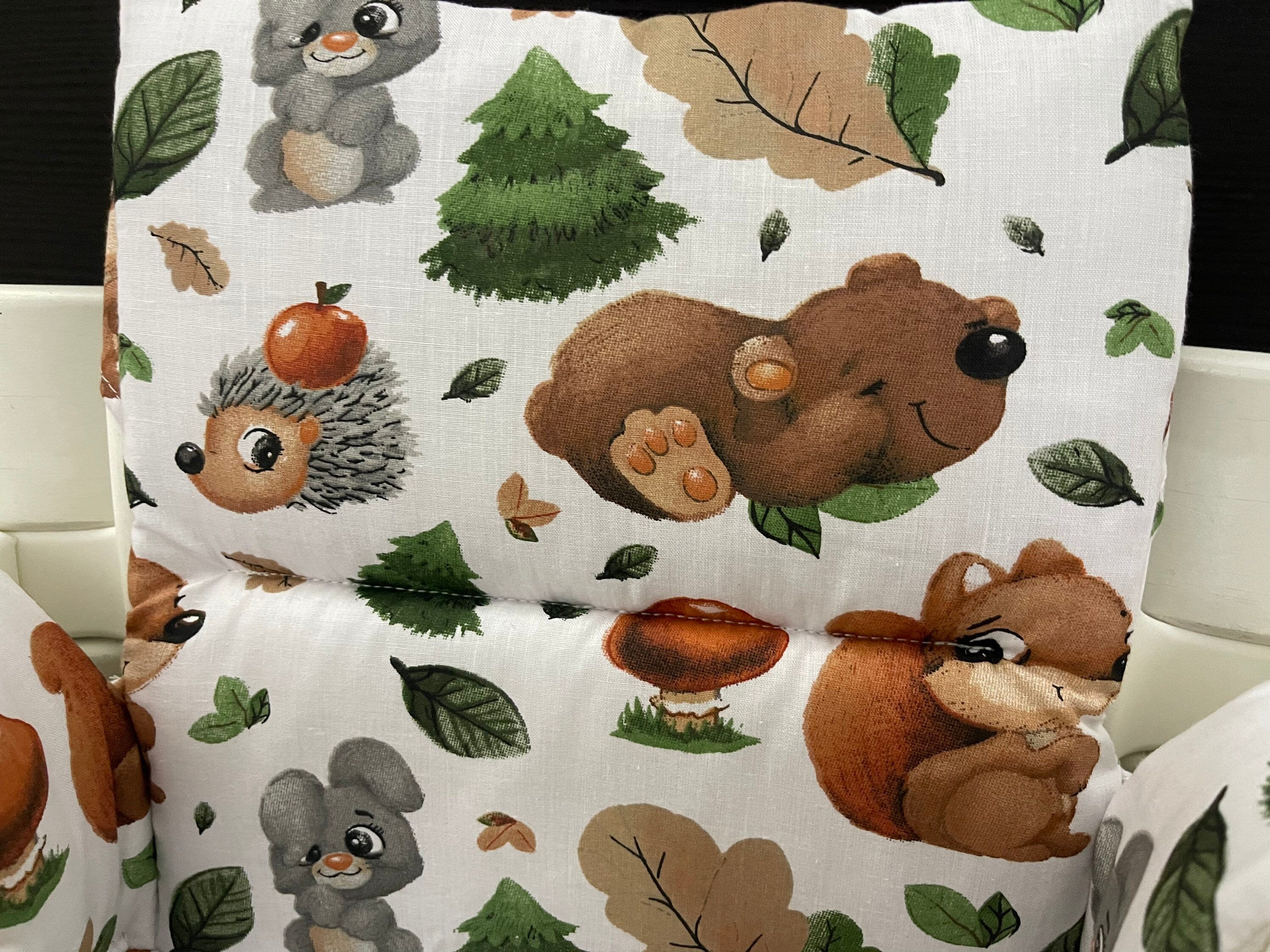 Tripp Trapp Sitzkissen Kissenset für Stokke Hochstuhl - Waldtiere braun