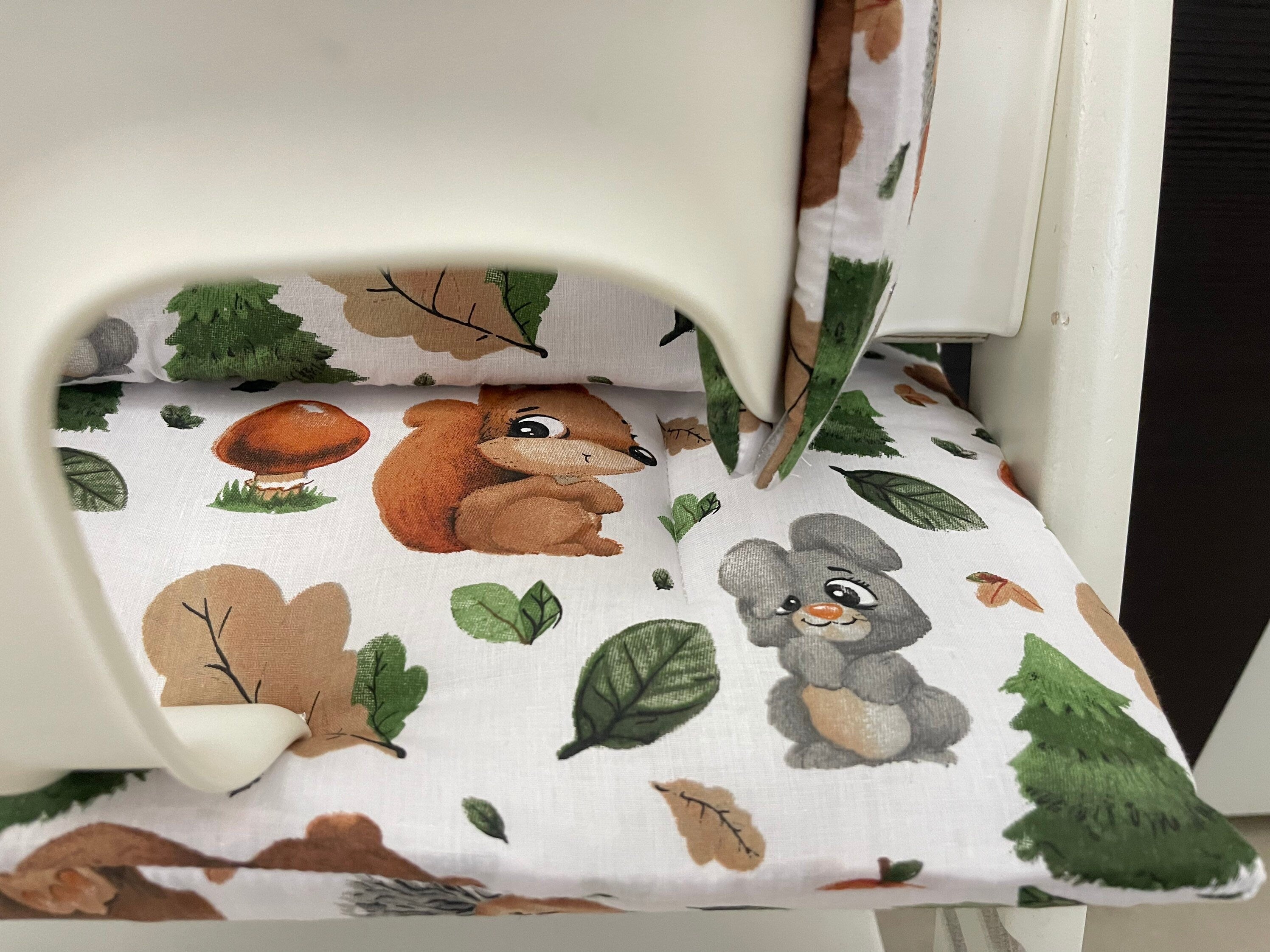 Tripp Trapp Sitzkissen Kissenset für Stokke Hochstuhl - Waldtiere braun